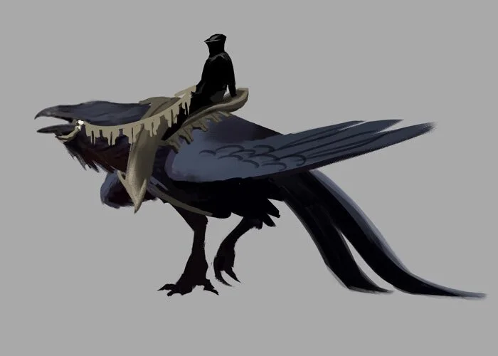Locthwain Crow-Rider - Concept by Anna Steinbauer