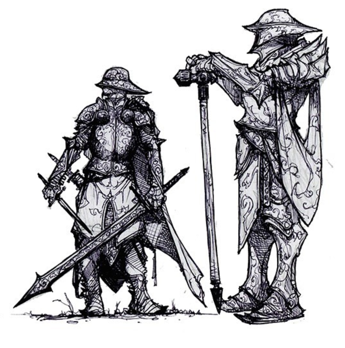 Crownsguard - Art by Richard Whitters