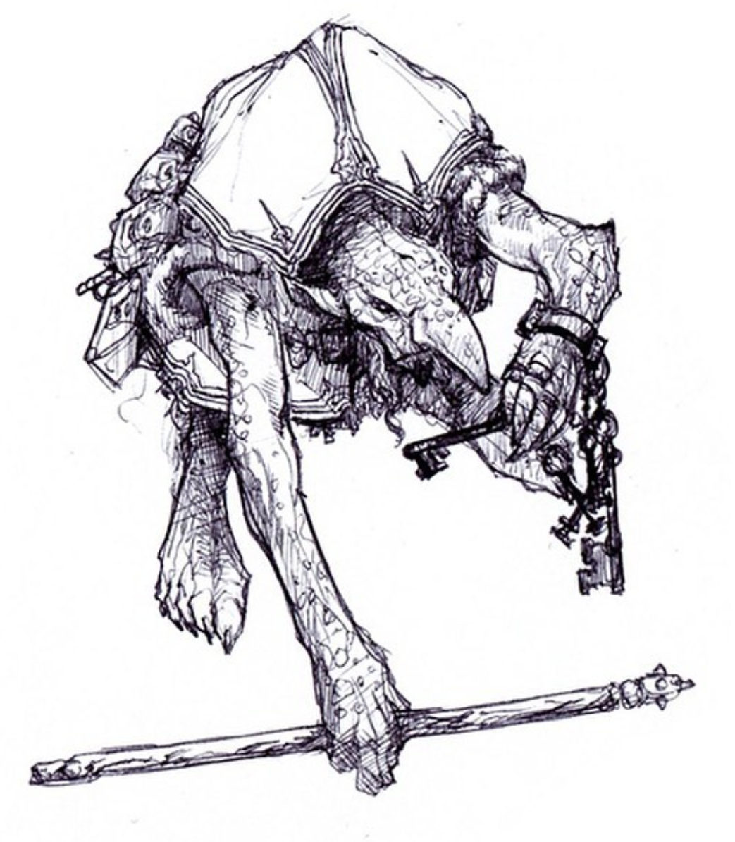 Grenzo, Prison Warden - Concept by Richard Whitters