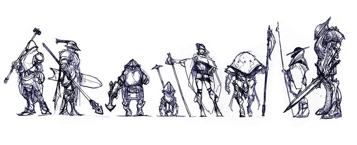 Citizenry of Fiora - Art by Richard Whitters