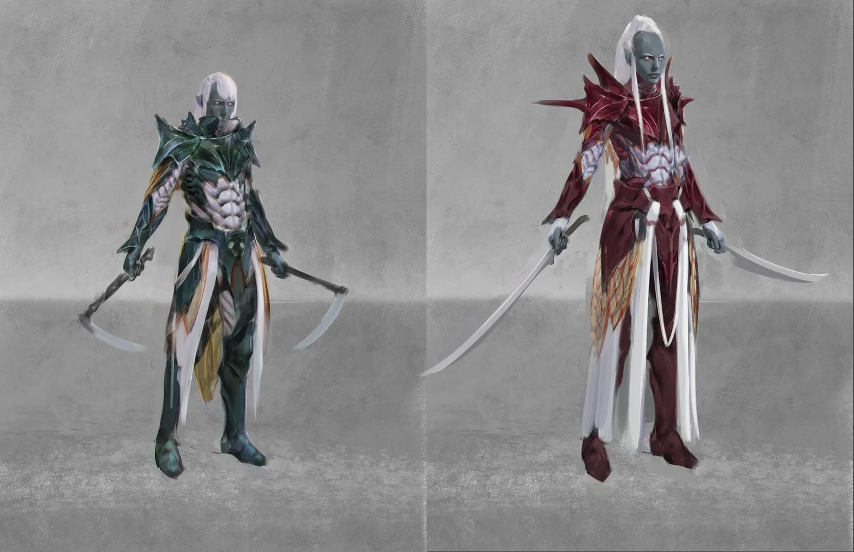 Drow Costuming - Concept by Kieran Yanner