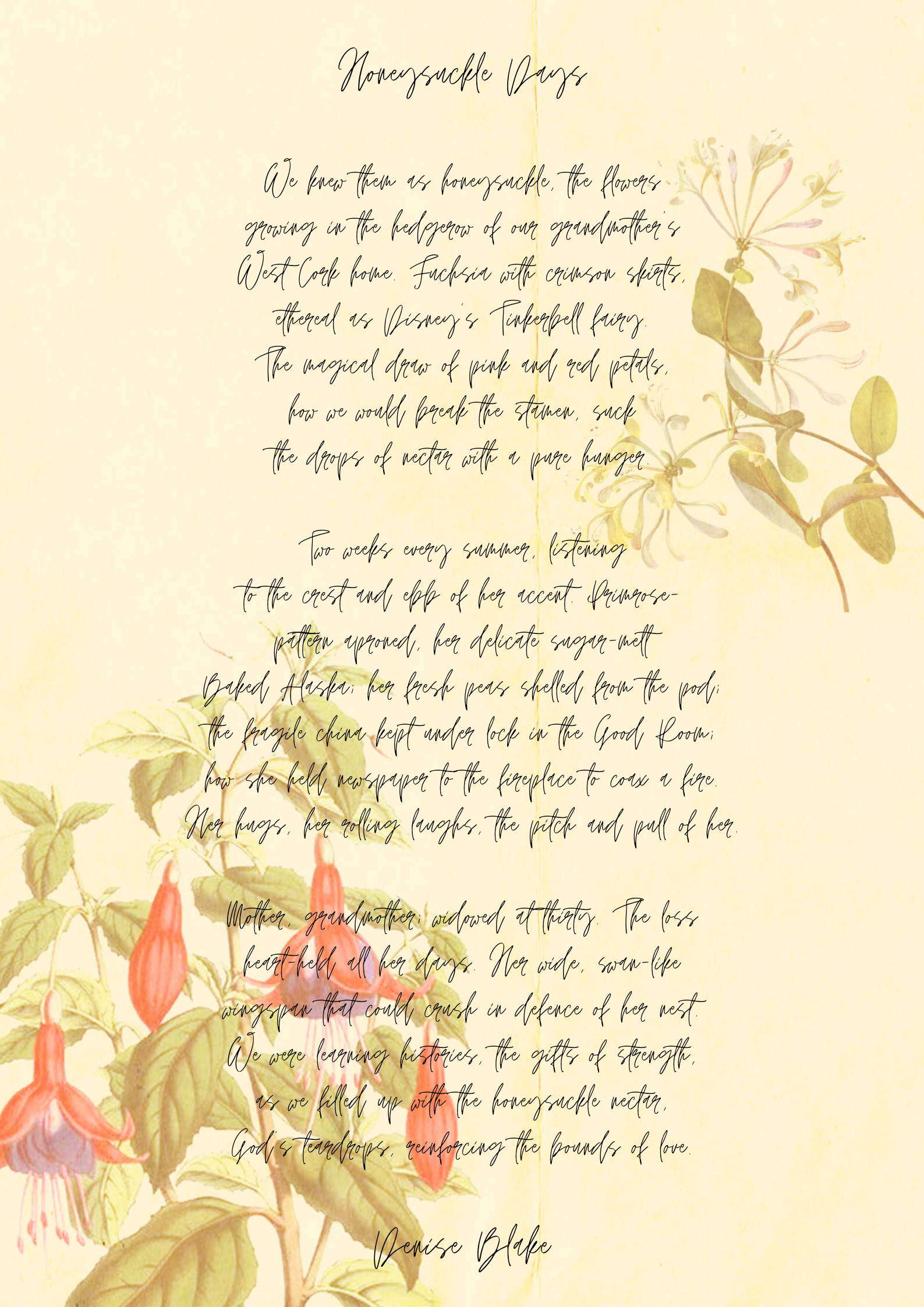 Honeysuckle Days by Denise Blake