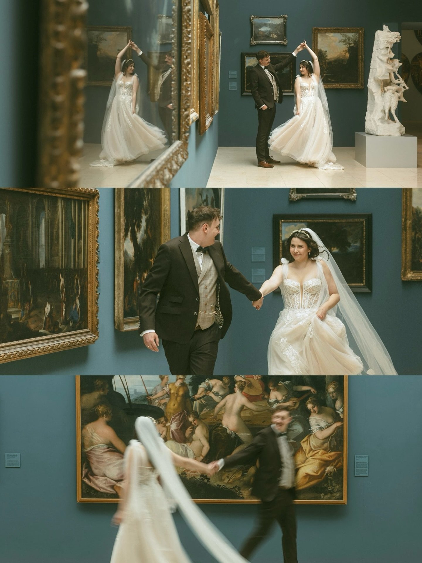 Framed by art 🤍
For their After Wedding Session, R. &amp; S. chose a museum &ndash; the perfect place for R., who&rsquo;s studying art education 🎨📚 Between sculptures, soft light and silent galleries, we created images that feel just like them: th