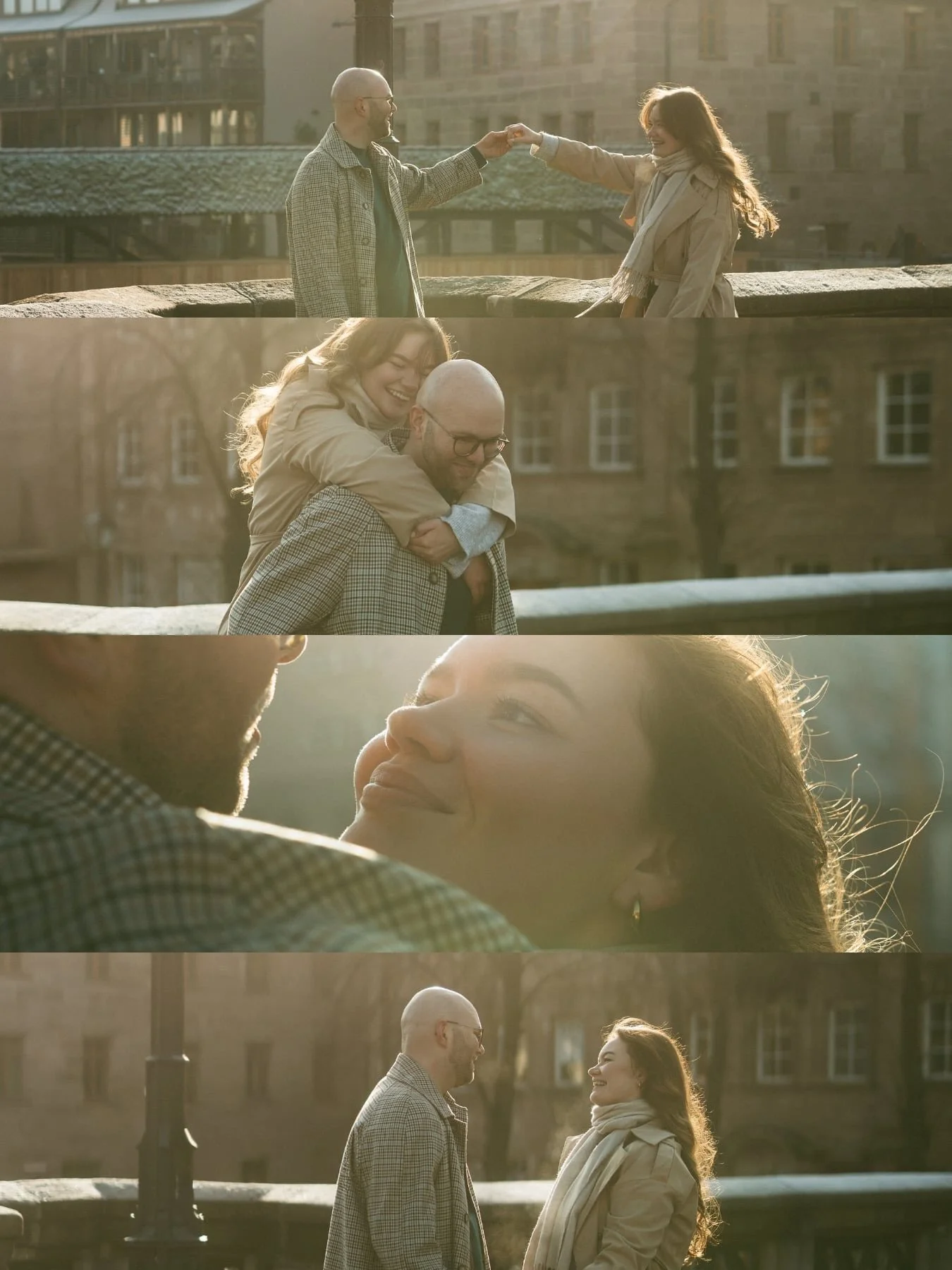 Golden winter sun and two souls wrapped in each other. 🤍 I actually love shooting in the cold &mdash; because winter creates a beauty summer never could. Save this if you&rsquo;re looking for dreamy, romantic photos that feel straight out of a movie