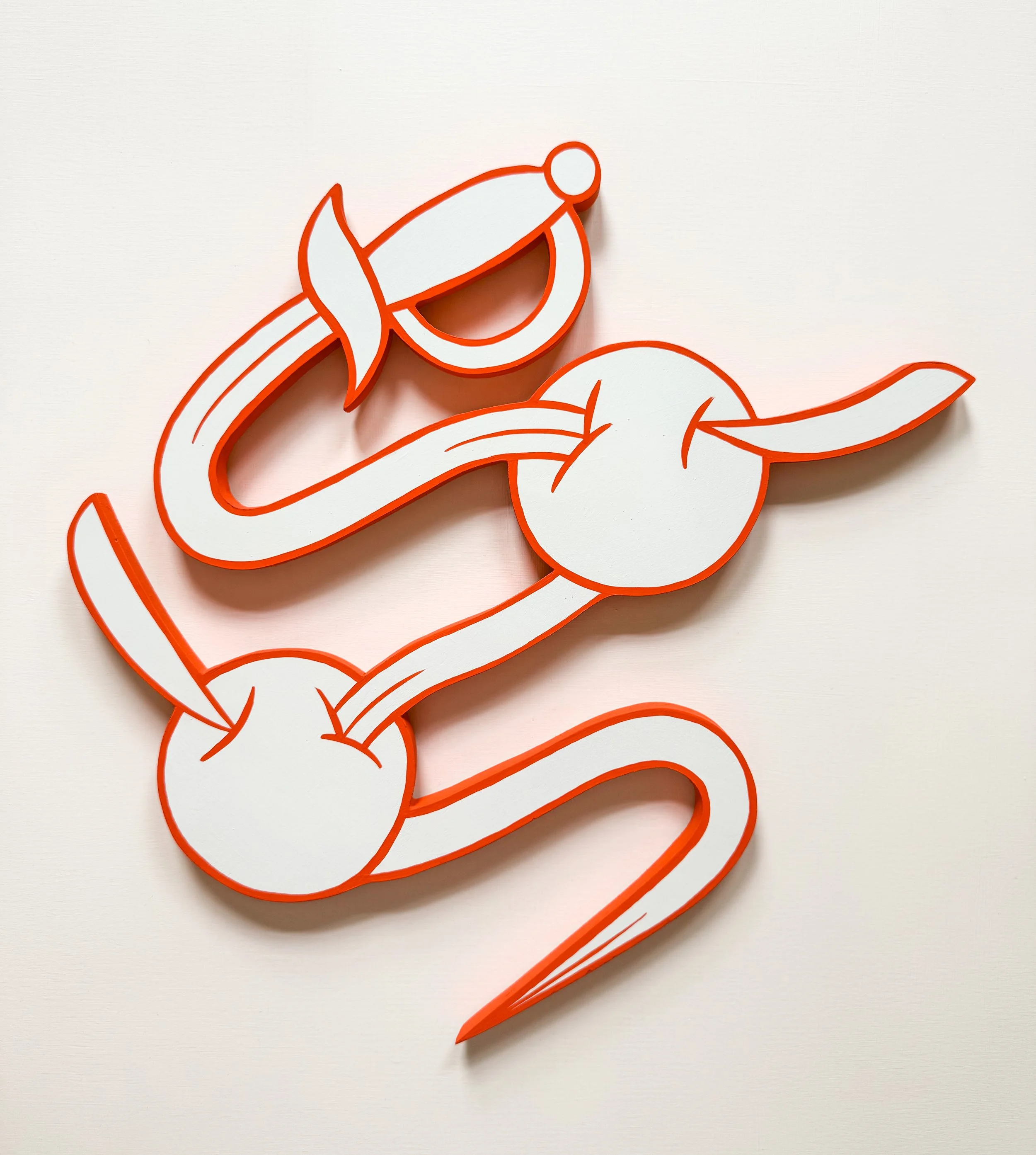 Em Randall - two cherries - acrylic wood painting - 2025.jpg