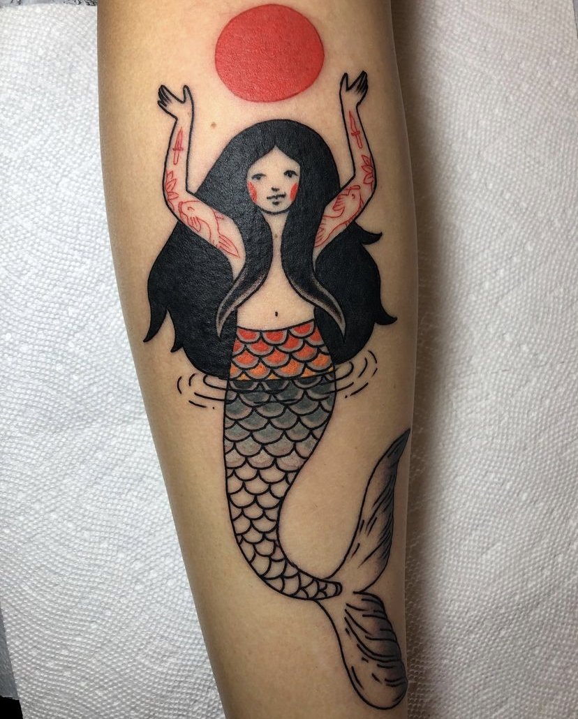 Amazon.com: PARITA Small Tattoos Beautiful Mermaid Temporary Tattoos  Stickers Mermaid Cartoon Tattoo Fake Body Neck Arm Leg Chest Shoulder Hip  Tattoo Removable Style Fashion Fantasy Fun Party (Pack 3 PCS.) (03) :