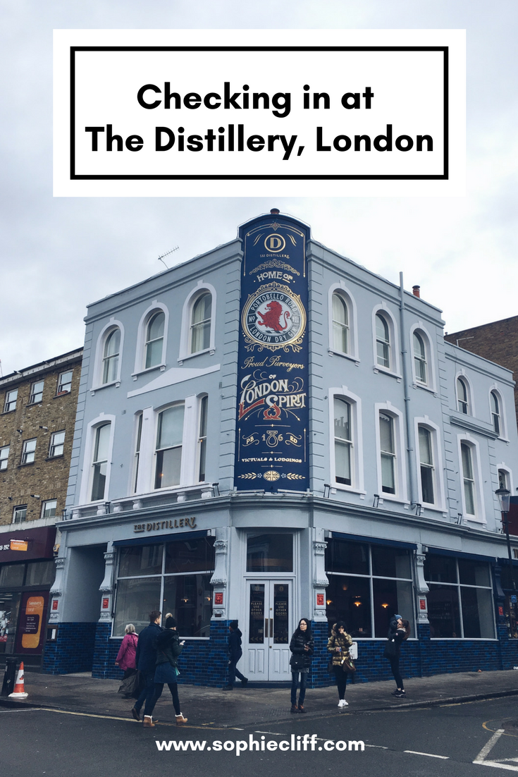 Checking in at The Distillery, London