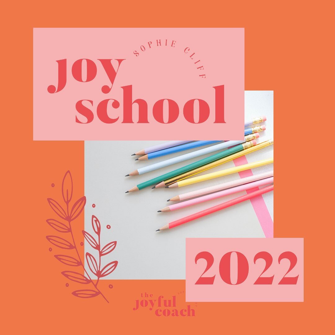 Joy School is officially here, but what's it actually all about?⁣
⁣
Well, it's about arming you with the necessary information to help you learn how to be more joyful, but most importantly, it's about supporting you to take the actions that will help
