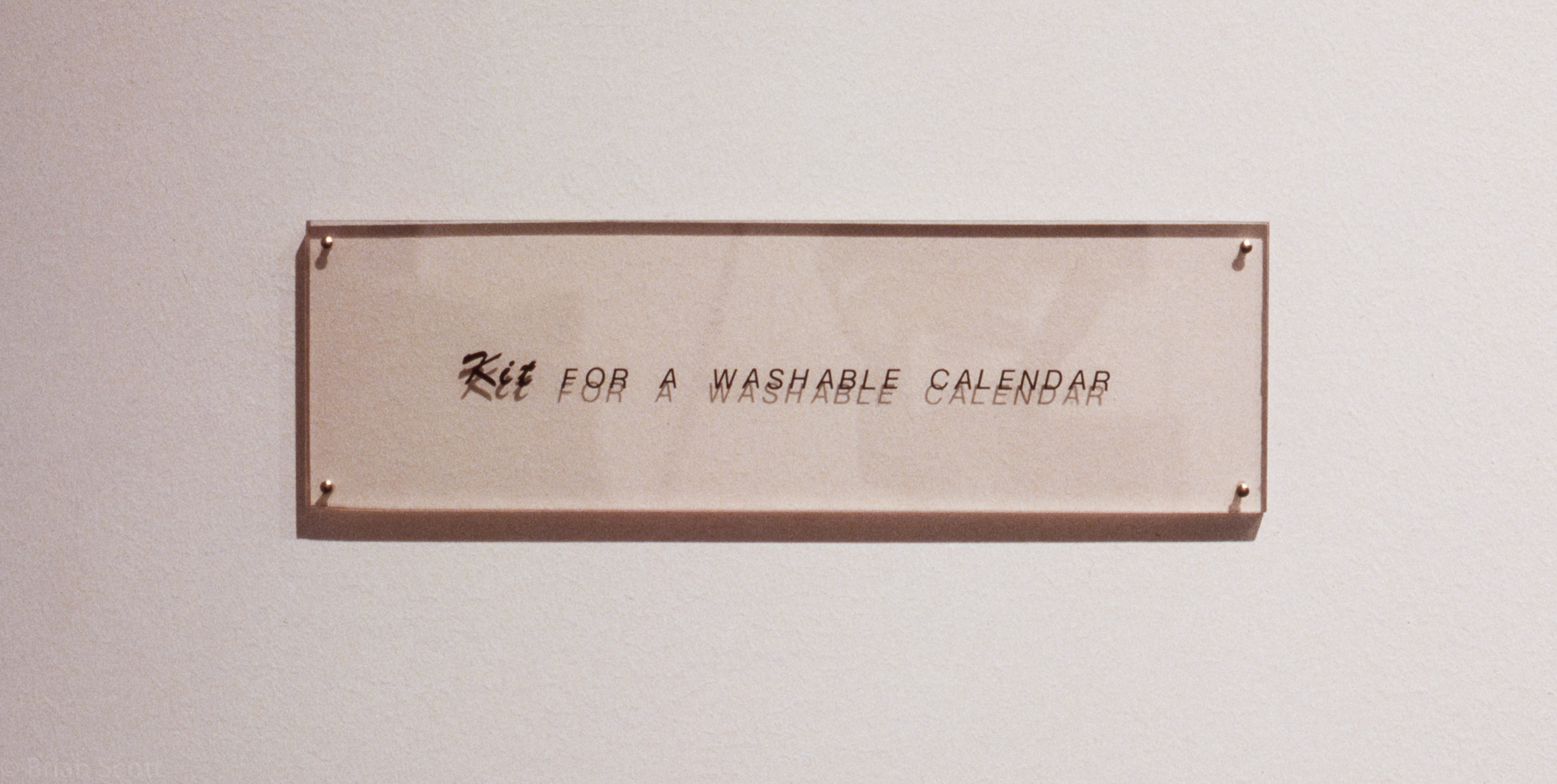 Kit for a washable calendar