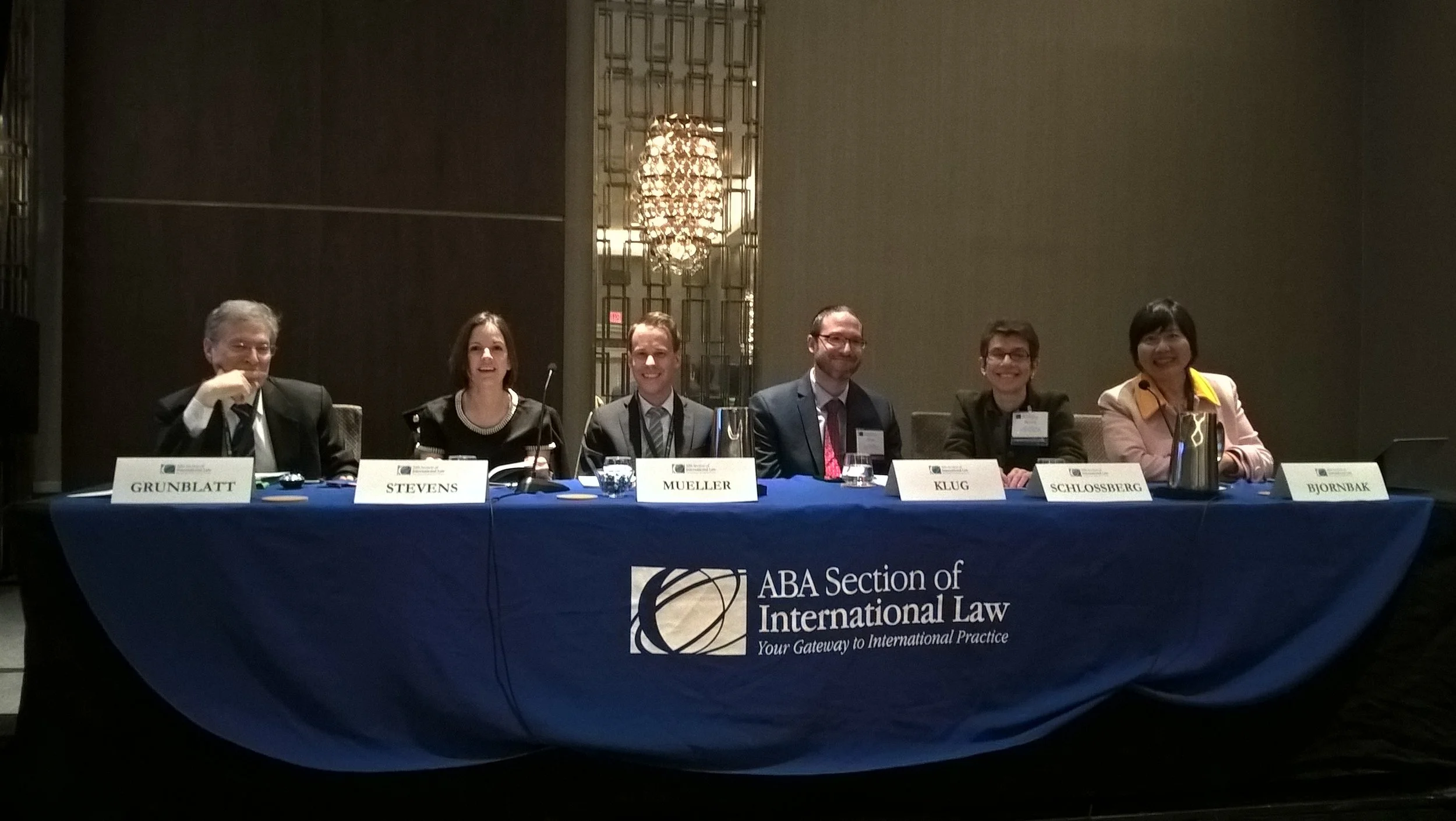 Participating in the immigration panel of the American Bar Association in 2018