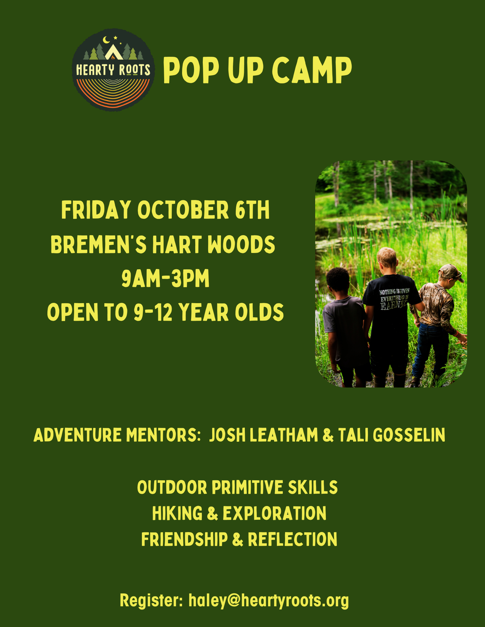 Fall Pop-Up Camp @ Hart Woods