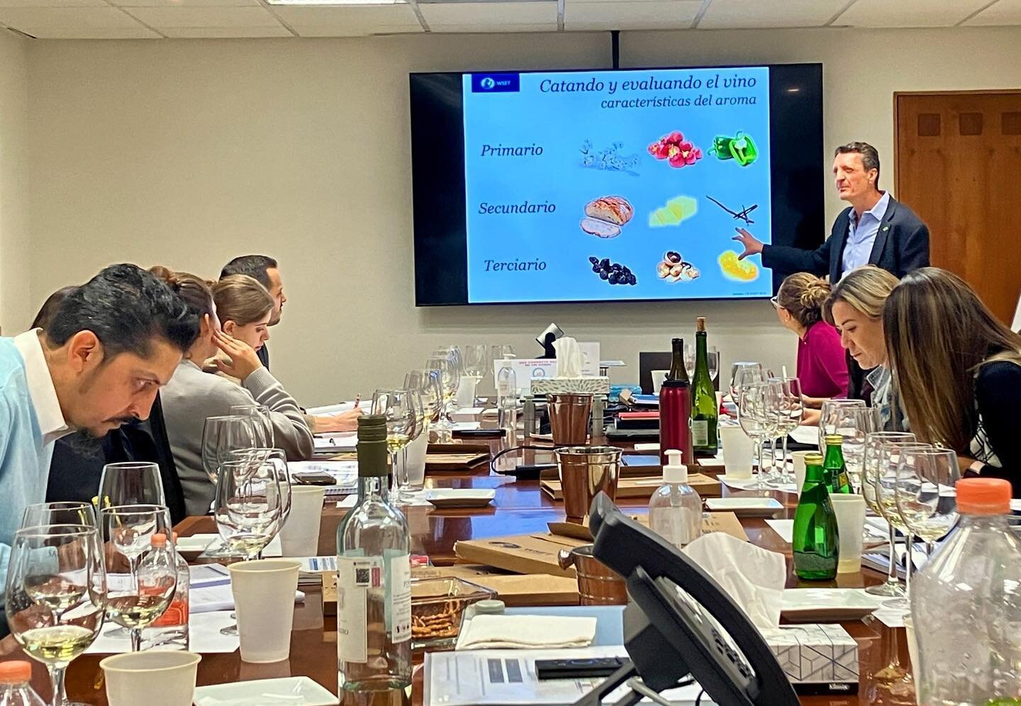 Sneak peak of our last WSET L2 course 🍷

📚 Uncorking success at our classroom! 
Cheers to knowledge, friends, and fine wine! 🥂🍇 
.
.
.
#WSETLevel2 #WineEducation #winelover #sommlife #vinovallarta