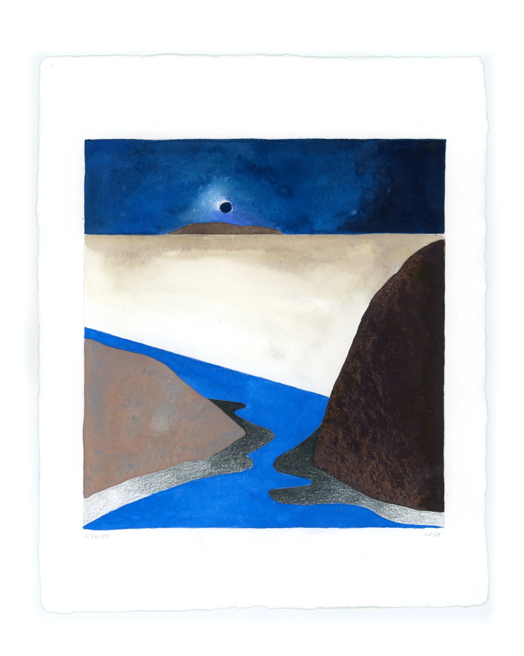 Two Stones with Eclipse
