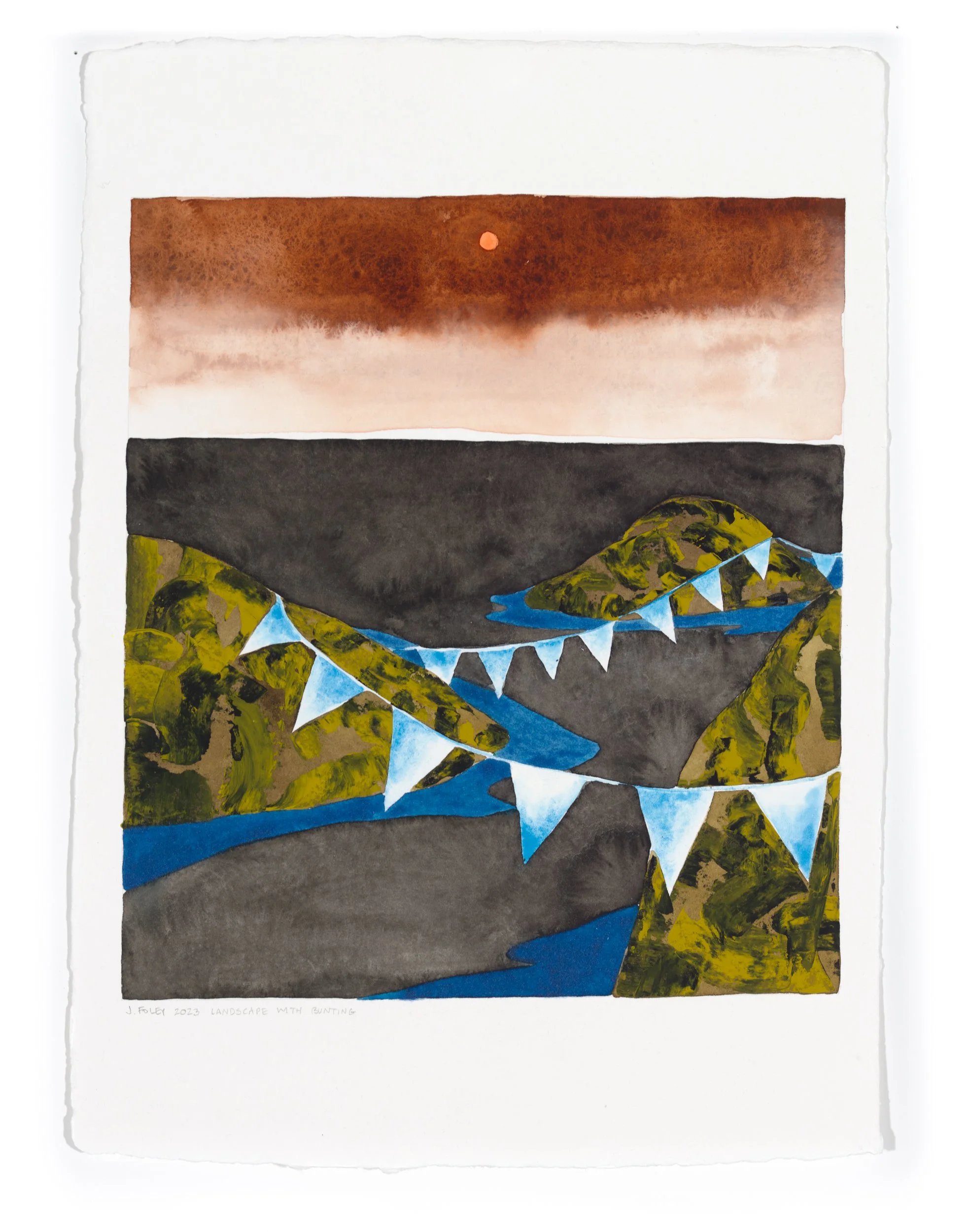 Landscape with Bunting