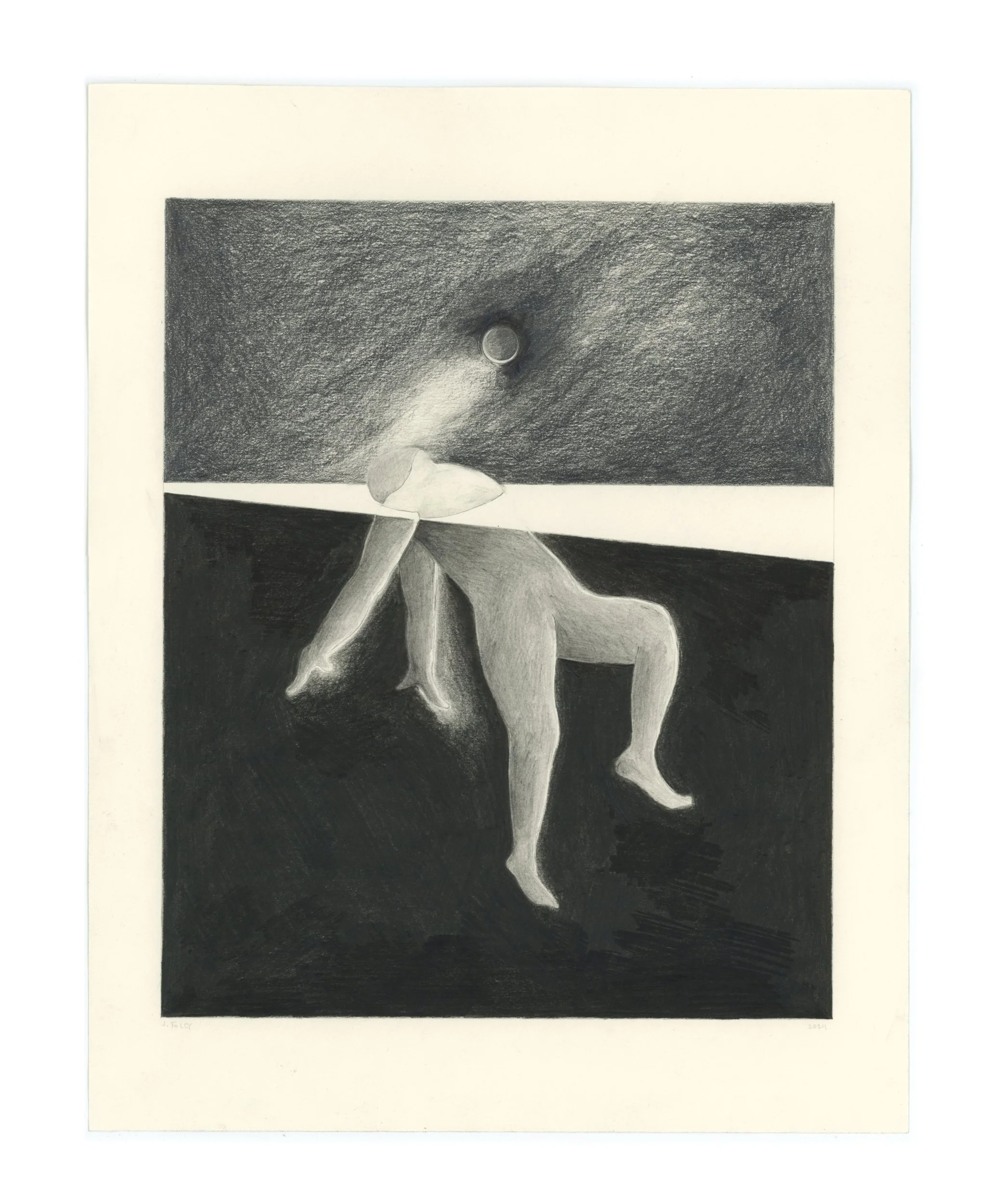Climax (14" x 11") graphite on paper, 2024.