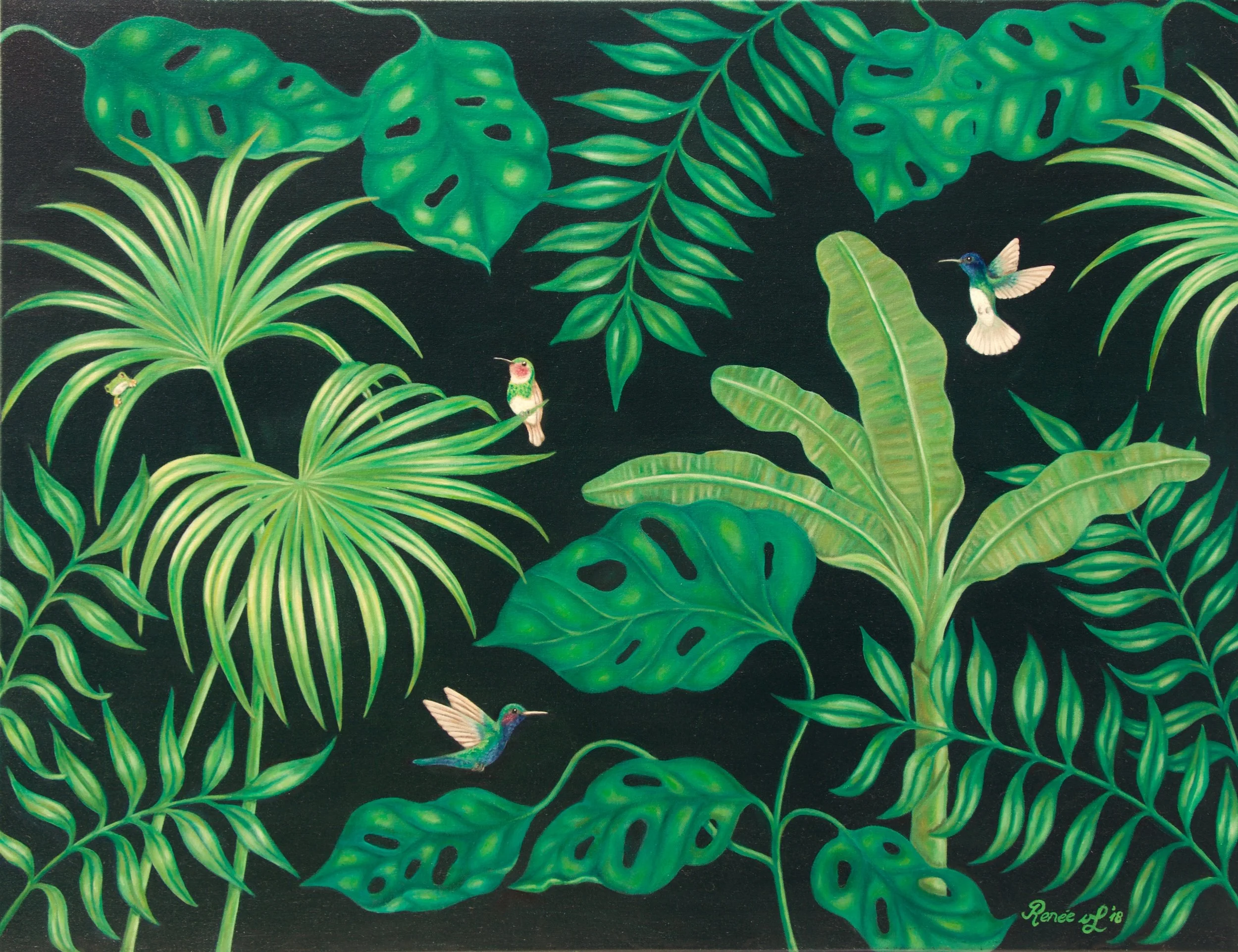 Birds humming in the jungle