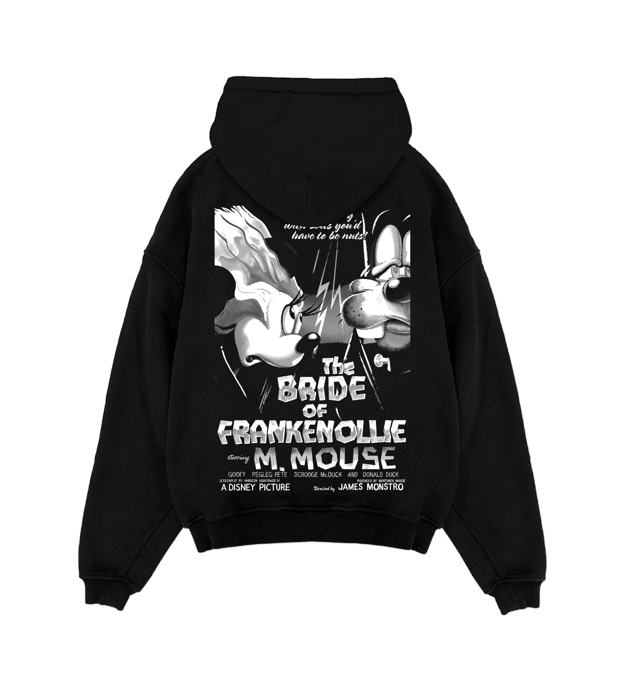 FRANKENOLLIE - Black Hoodie Back .png