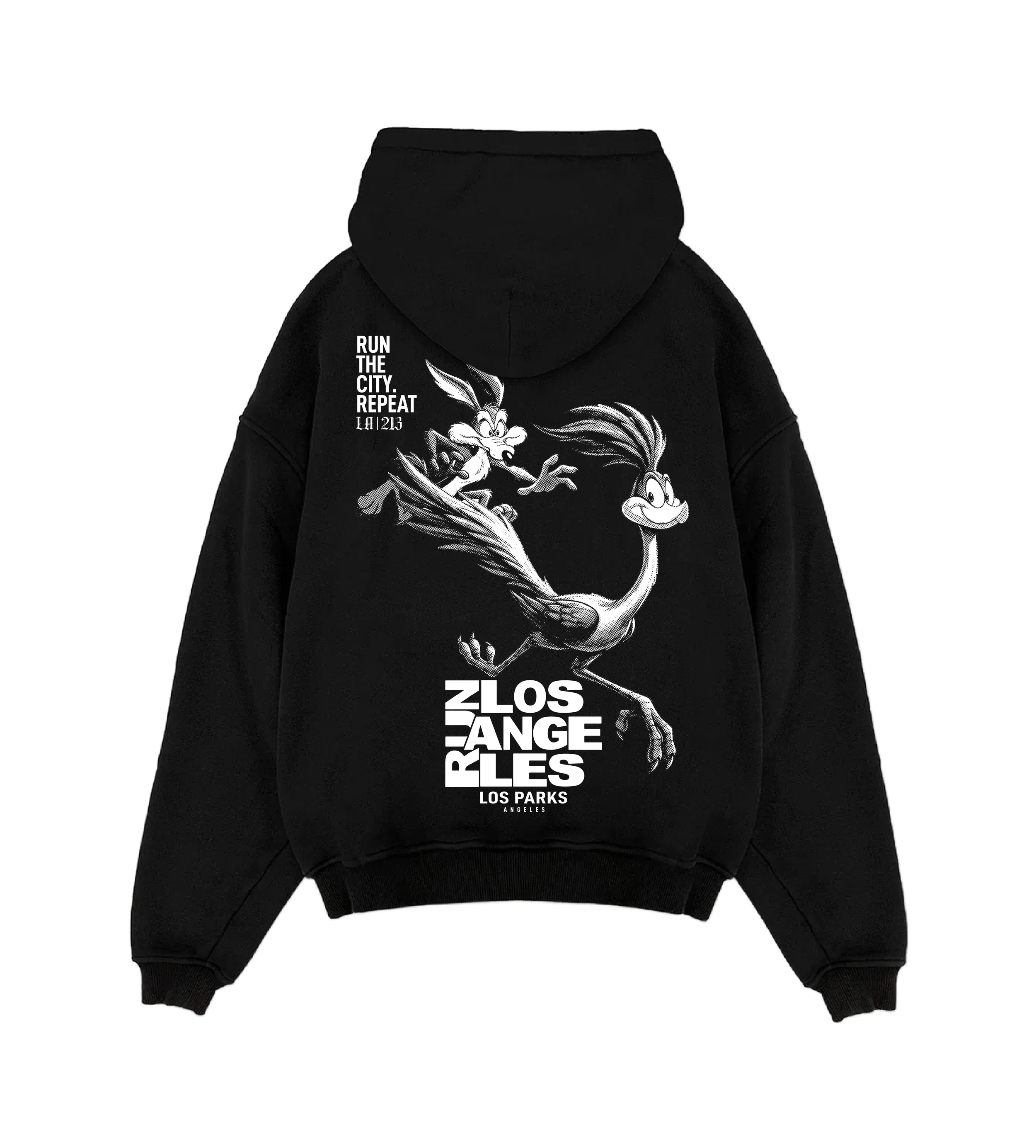 Run Los Angeles Hoodie Black Back .png