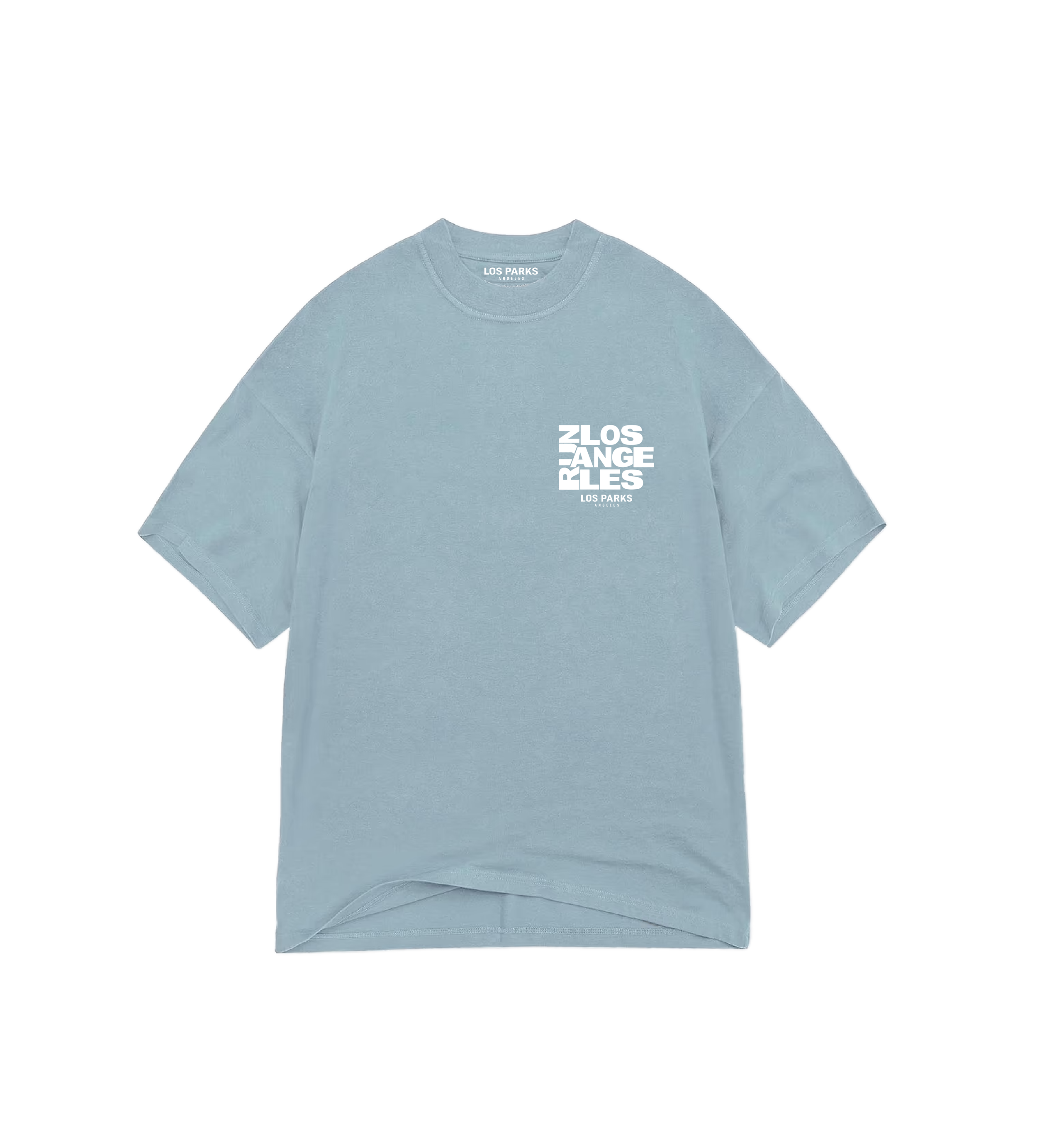 RUN LOS ANGELES Vintage Blue Tee - Front  .png