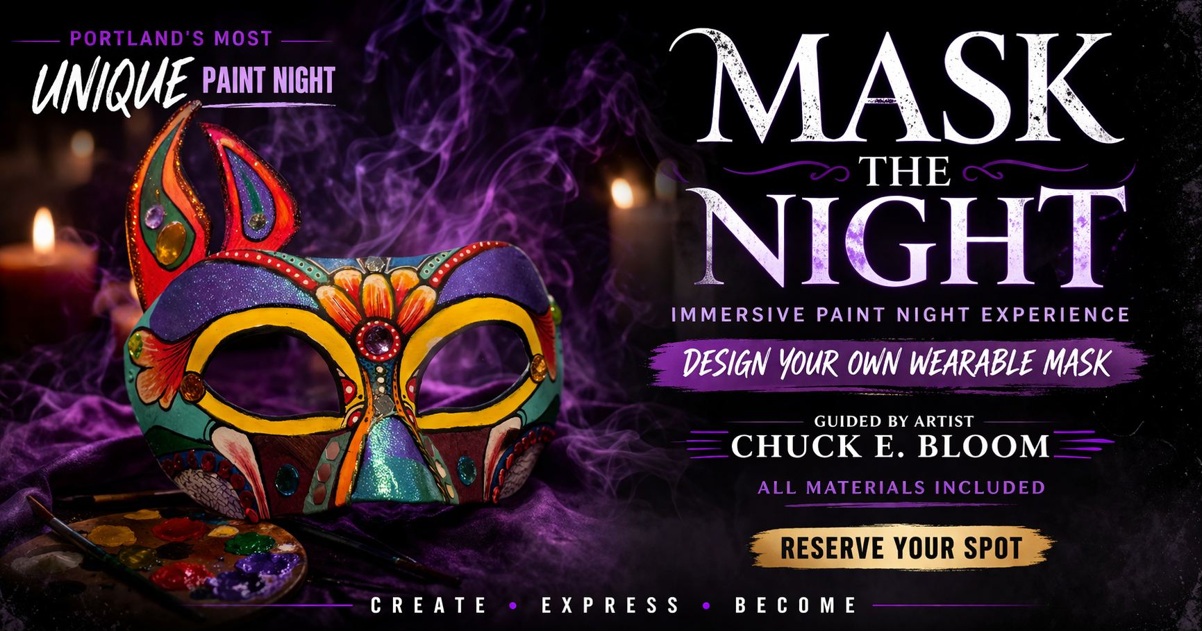 unique mask painting, wearable design