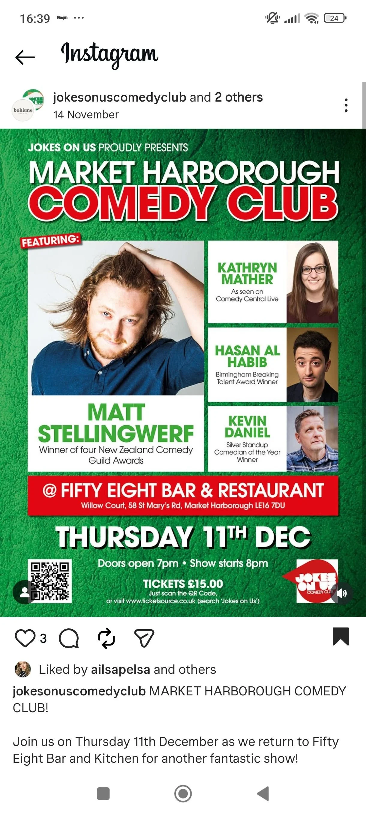 harborough comedy night