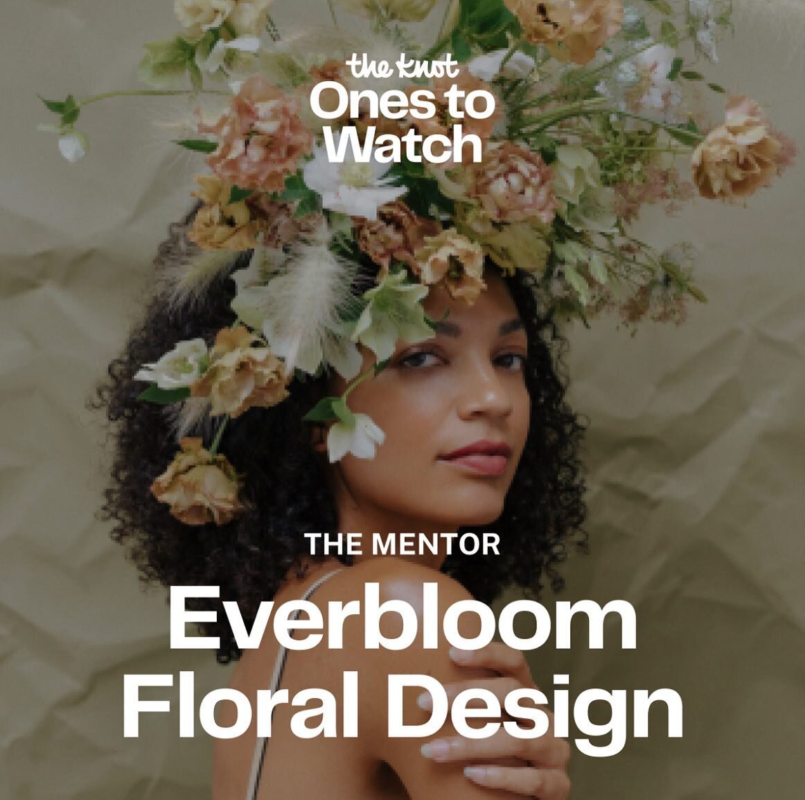 Everbloom was named One to Watch by @theknot as someone who is disrupting the status quo and making a notable impact on the industry. 

As someone who feels as though they&rsquo;re still making a name for themselves within the event industry, I&rsquo