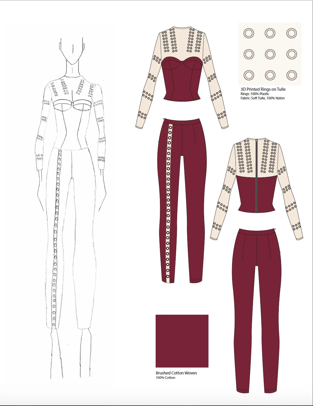 Look 1 and Technical Drawing