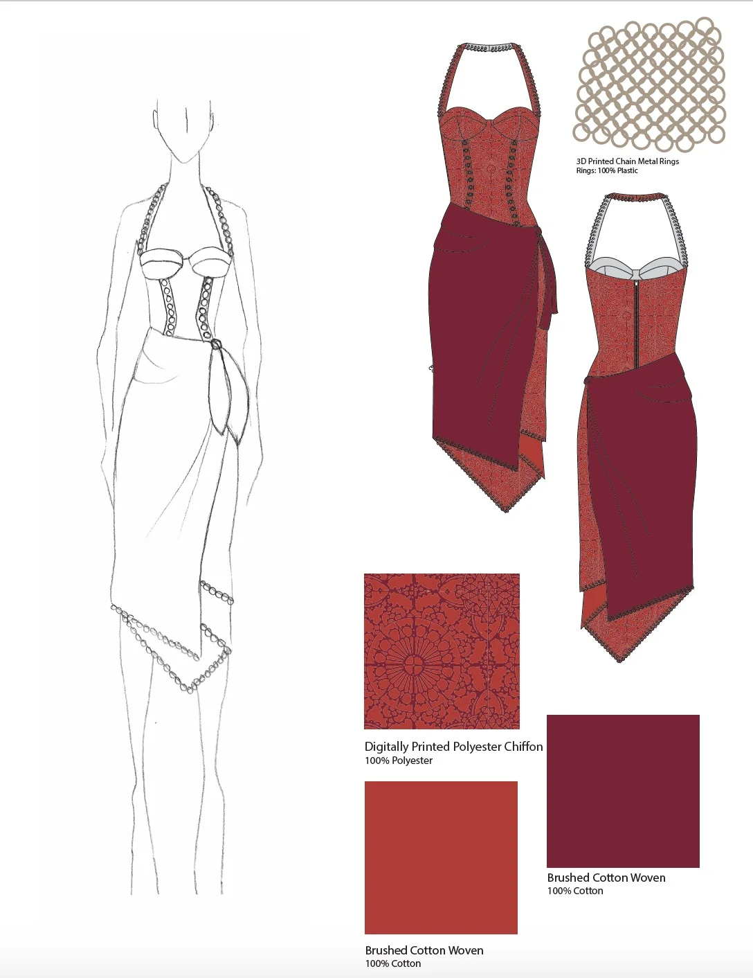 Look 6 and Technical Drawing