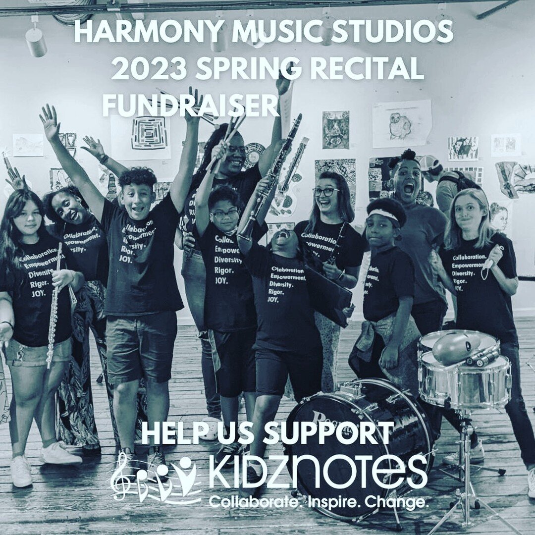Harmony Music Studios is excited to partner with @kidz_notes to raise money for this amazing organization during our spring recital!&nbsp; Their mission is to provide comprehensive music education, leadership opportunities, and character-building exp