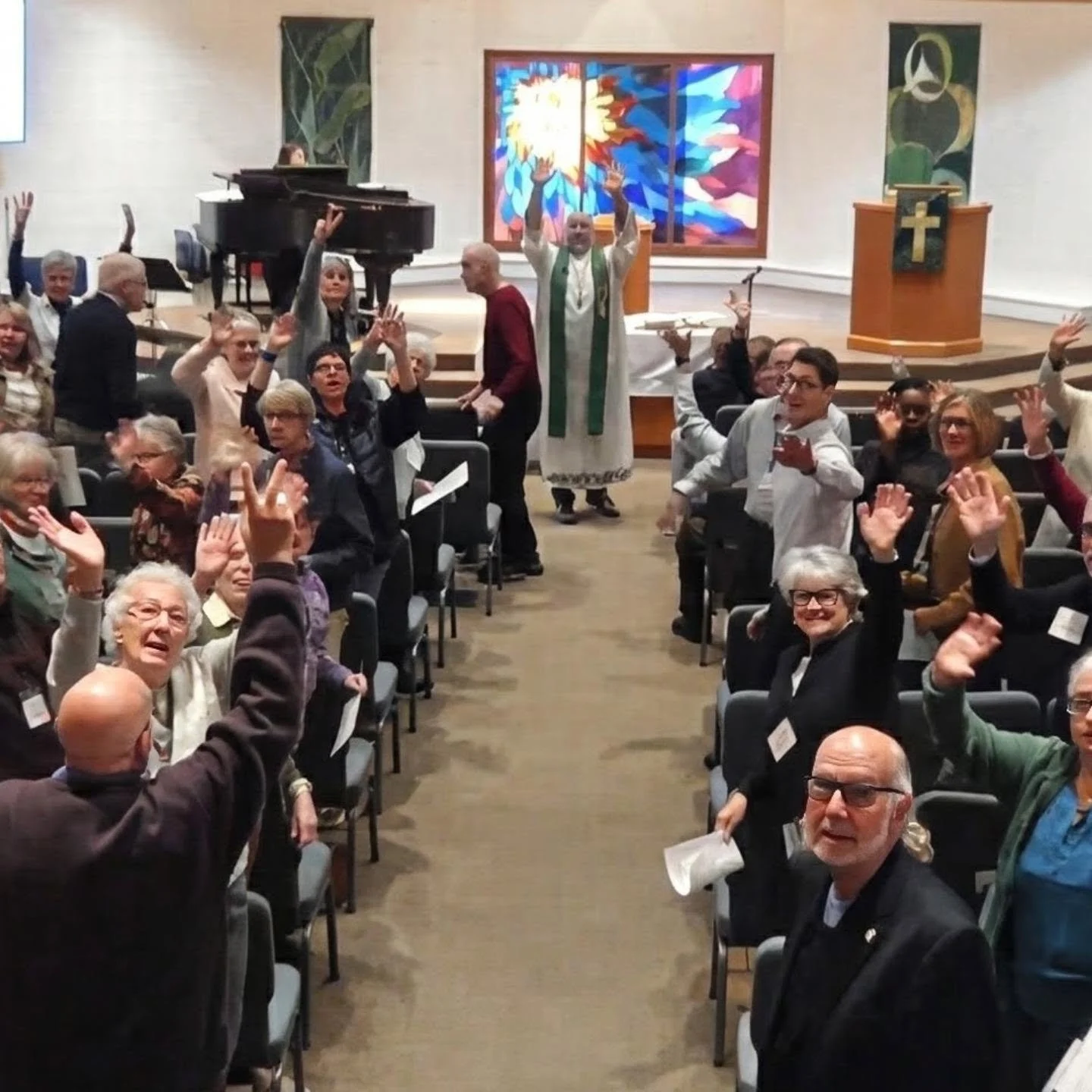 Couldn't join us in person? Worship is waiting for you online. 🌍🕊️

Today was World Communion Sunday, a day to share one table with Christians across the globe.
The choir guided us in worship 
@pastor.amaury preached
And we also welcomed a guest in