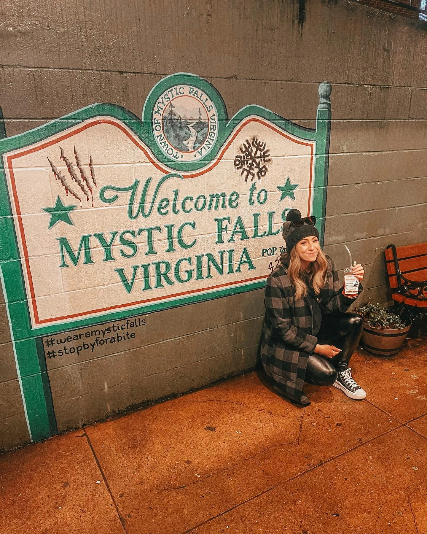 ♡ for centuries supernatural creatures have lived among us ♡
&bull;
&bull;
Not Disney related&mdash; but where are all of my vampire diaries fans at?!🩸✨ we stopped into &ldquo;mystic falls&rdquo; on our way down to Orlando on our last trip and let m