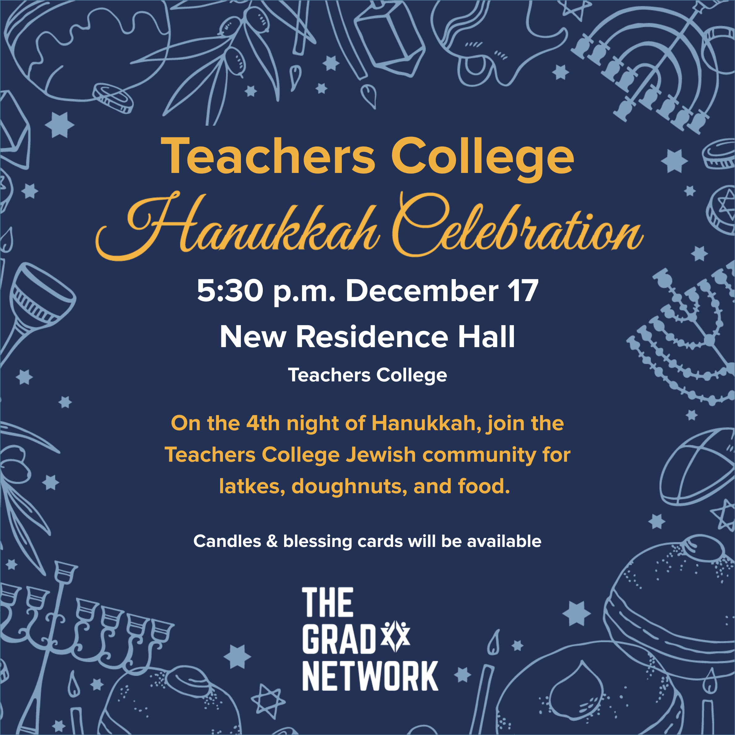 Teachers College Hanukkah Celebration