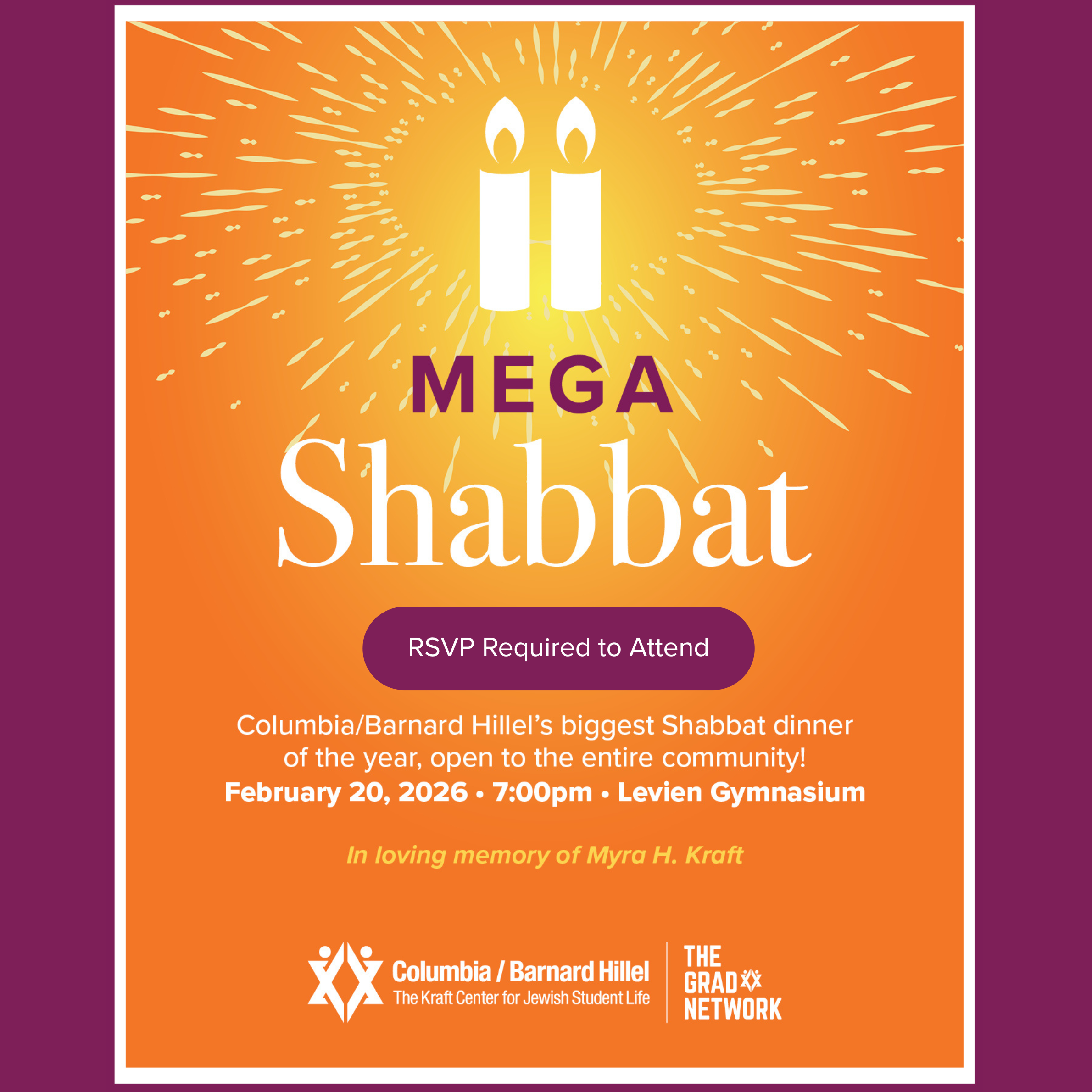 MEGA Shabbat 2026