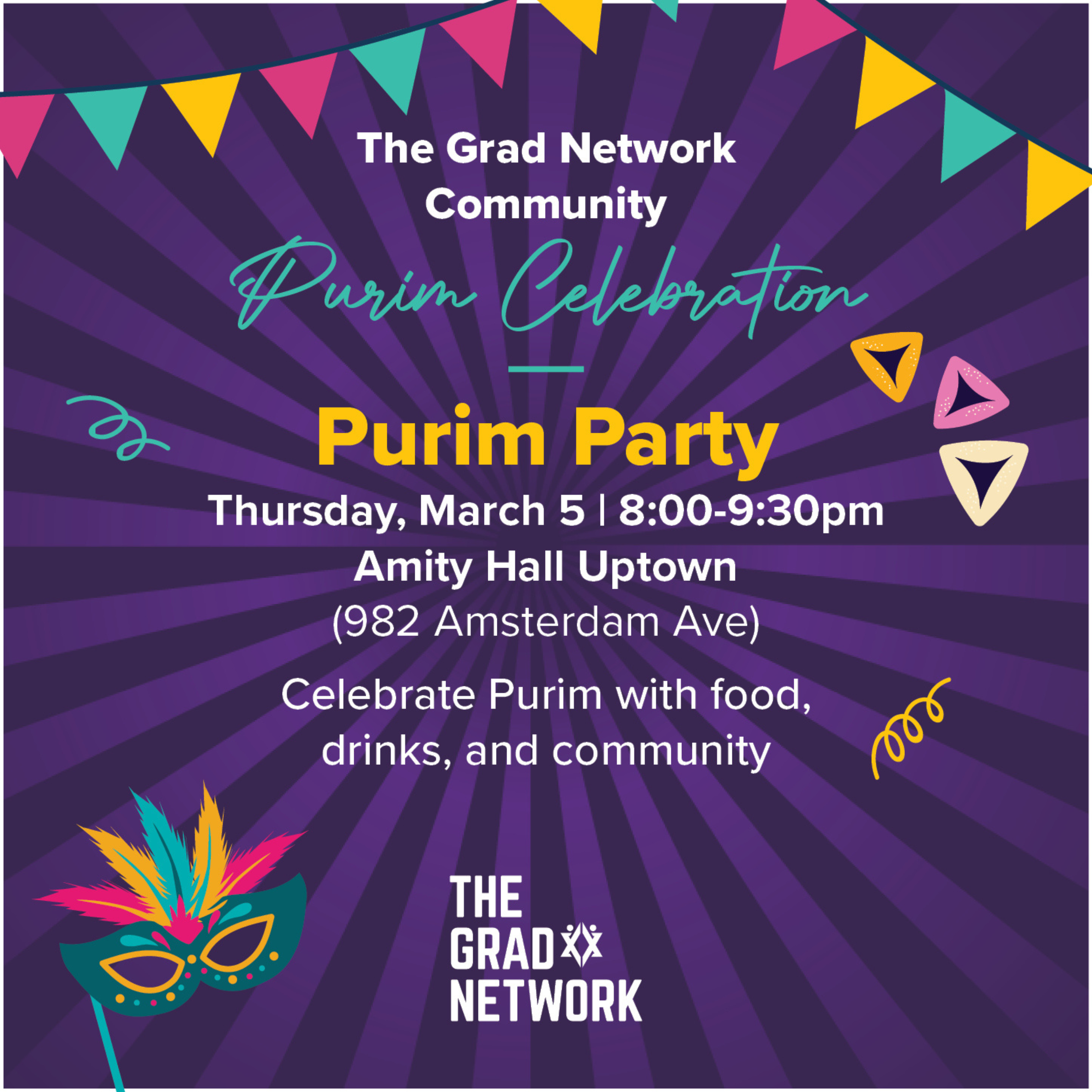 The Grad Network Purim Party