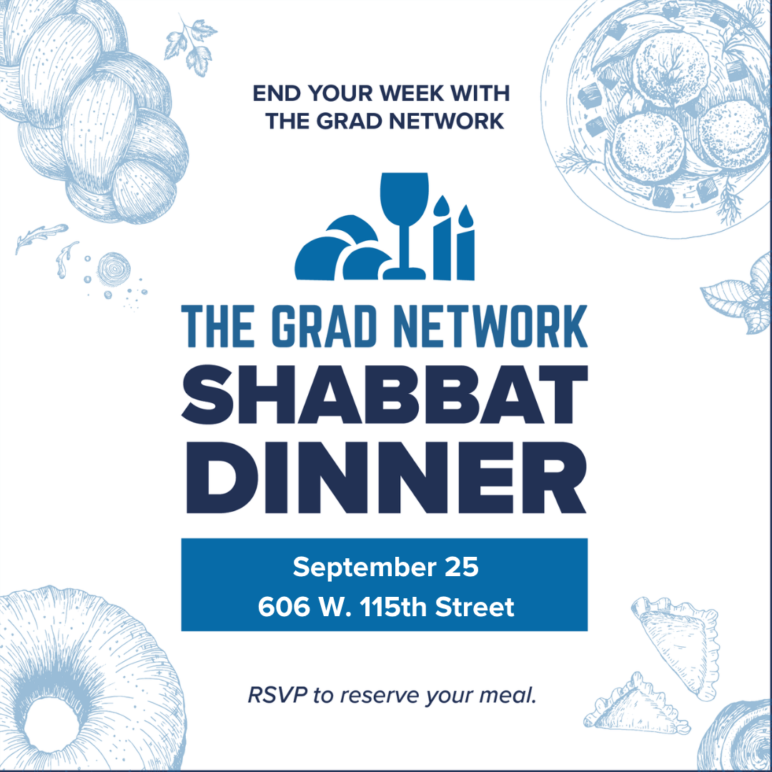 The Grad Network Shabbat Dinner: Sukkot Edition
