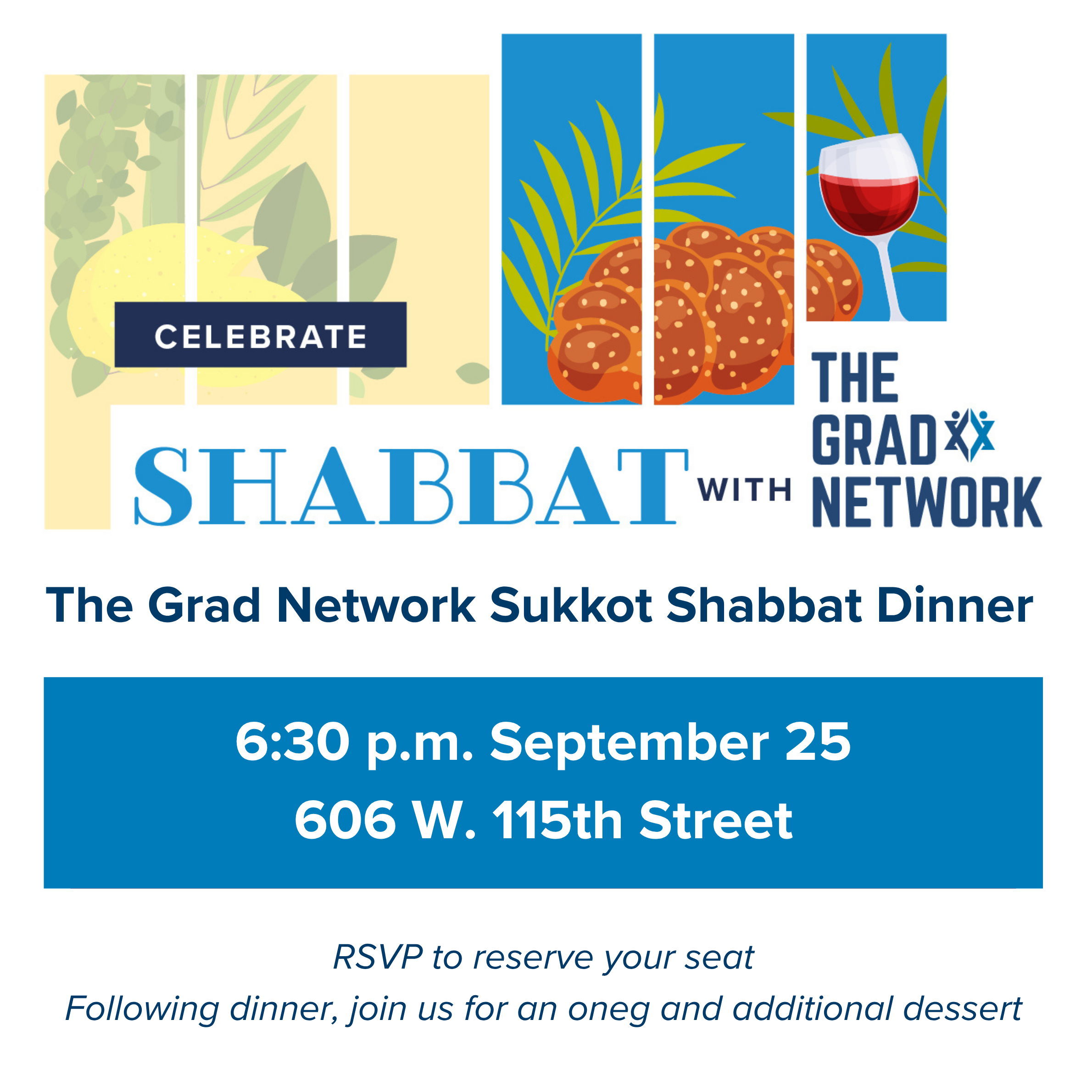 The Grad Network Sukkot Shabbat Dinner