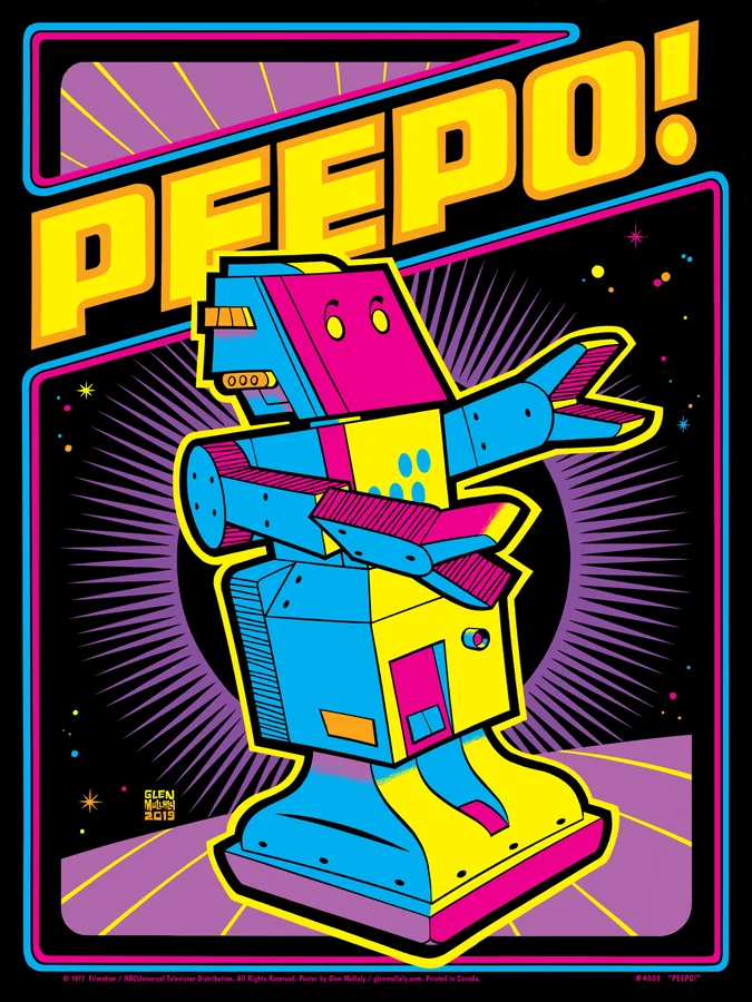 Peepo! 18" x 24" poster