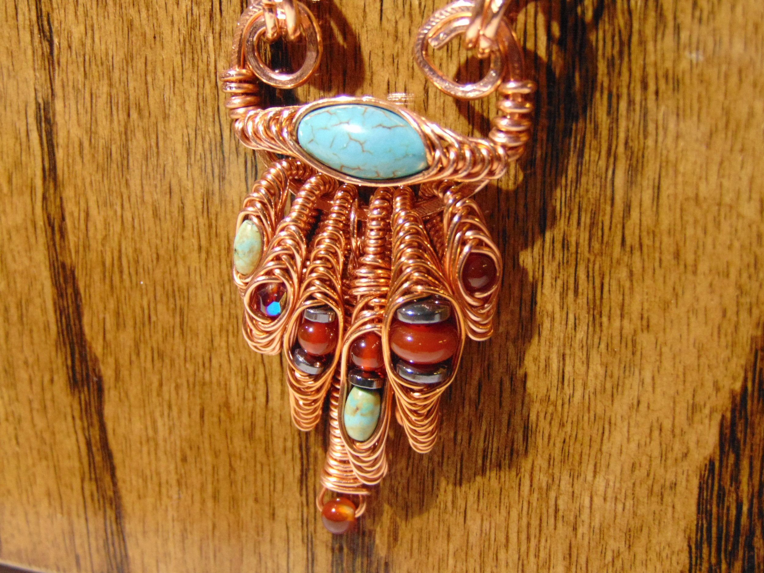 Controlled Chaos Lanyard Necklace (pendant close-up)