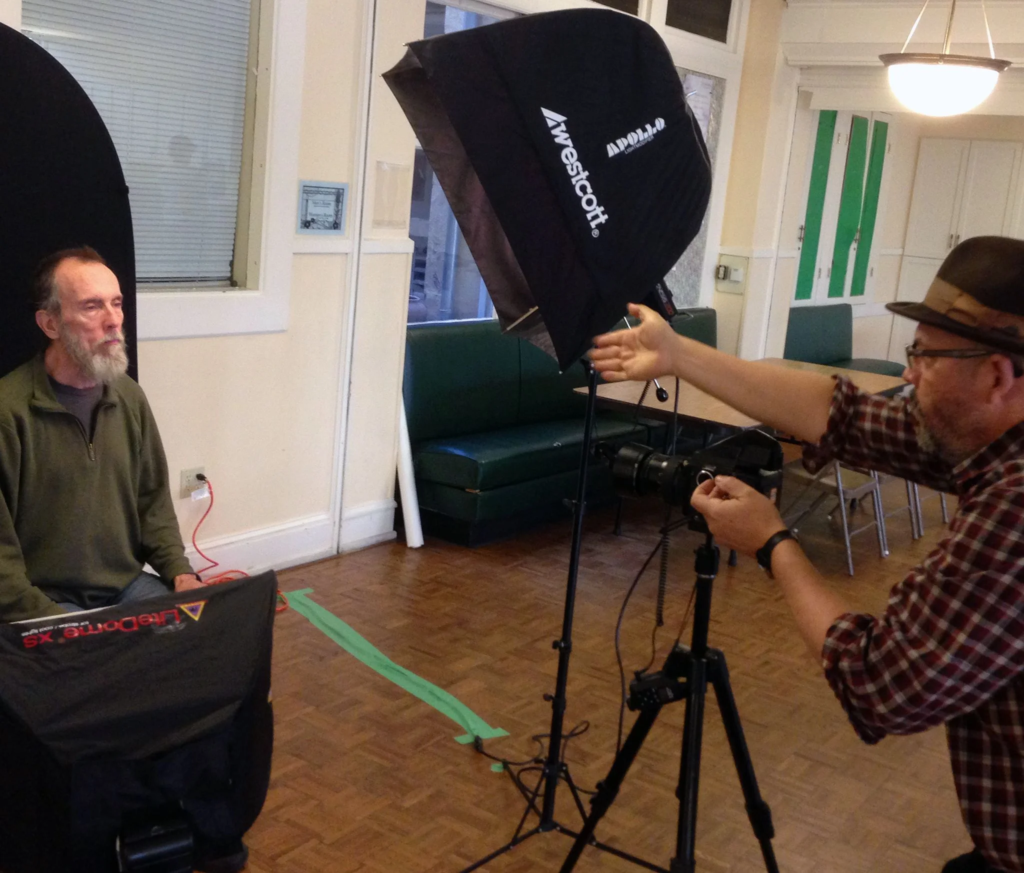 On-site portrait studio