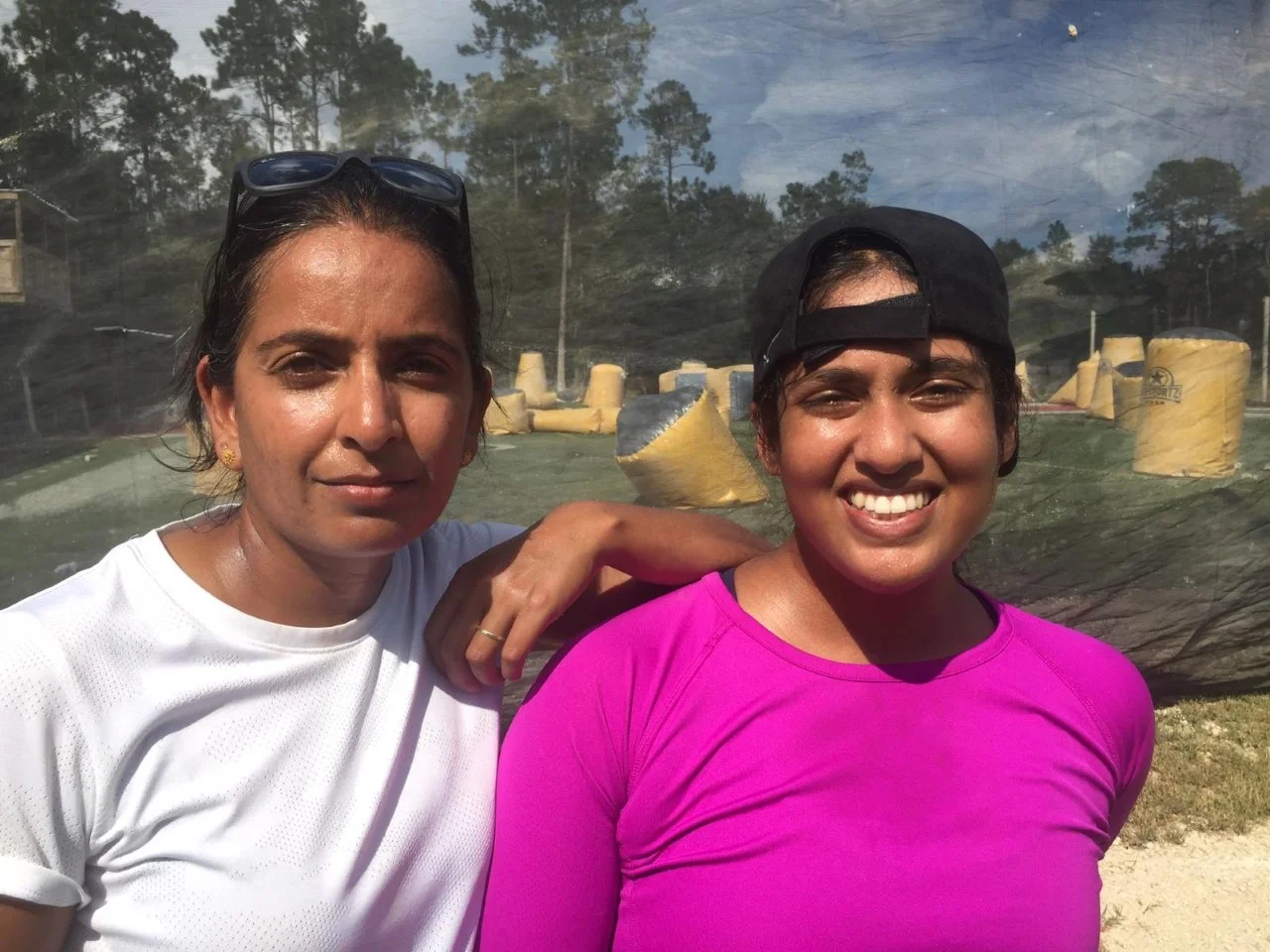 Angilee Shah (l) and Jareen Imam at the recent International Women’s Media Foundation training, are leading a Women Do News campaign, following their 50 Women Can Change The World in Journalism participation. (Photo by Sarah Tory)