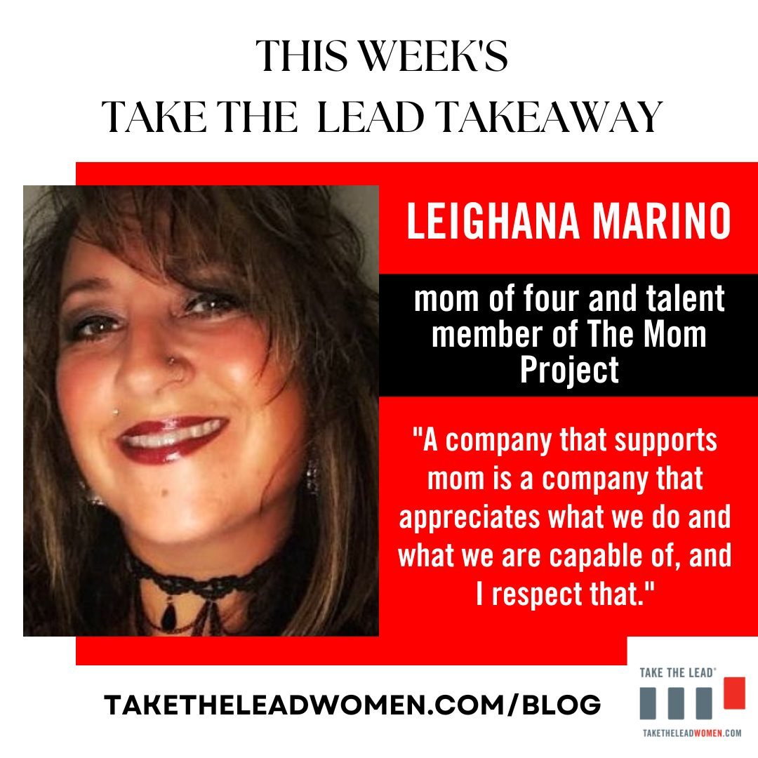Do you feel supported by your company for being a mom? Let us know below! 

For more information check out our latest blog at taketheleadwomen.com/blog 

#WomenPower #TakeTheLead #WomenLeaders #Leadership #WomenInBusiness #Takeaways #Motherhood #Work