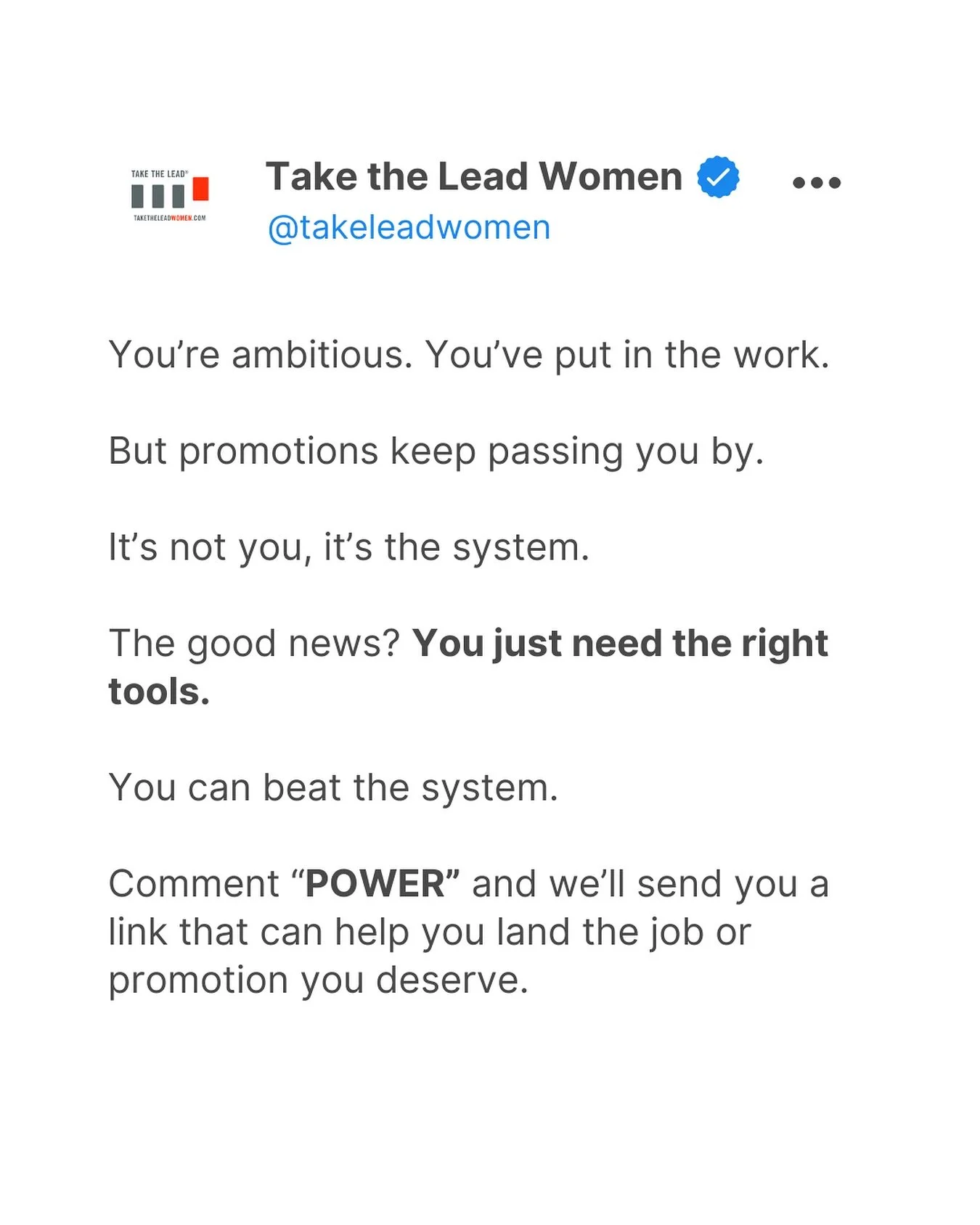 You&rsquo;ve worked hard. You&rsquo;ve proven yourself. You show up, deliver, and still&hellip; promotions pass you by.

Here&rsquo;s the truth: It&rsquo;s not you. It&rsquo;s the system.
The good news? You don&rsquo;t have to play small or wait for 