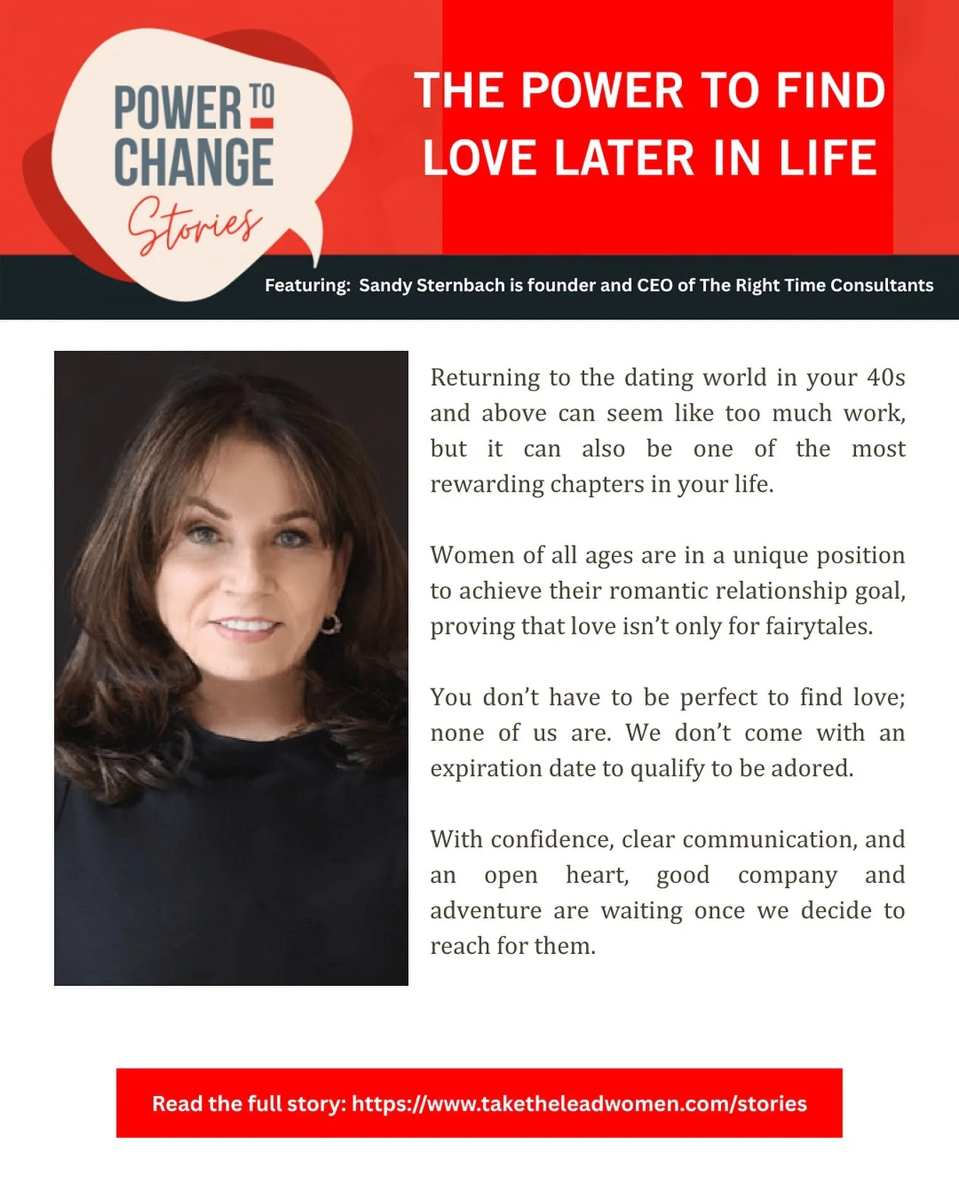 Re-entering the dating world in your 40s and beyond can feel overwhelming but it can also become one of the most rewarding chapters of your life. 

After years devoted to family, career, and personal growth, many women are discovering that love and c