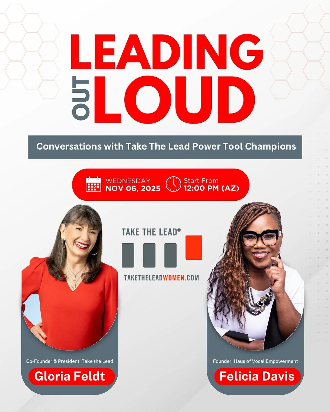 We&rsquo;re counting down to our first Leading Out Loud conversation and you&rsquo;re invited! 🎙️

Leading Out Loud: Conversations with Power Tool Champions is Take The Lead&rsquo;s new LinkedIn Live series celebrating women who are redefining what 