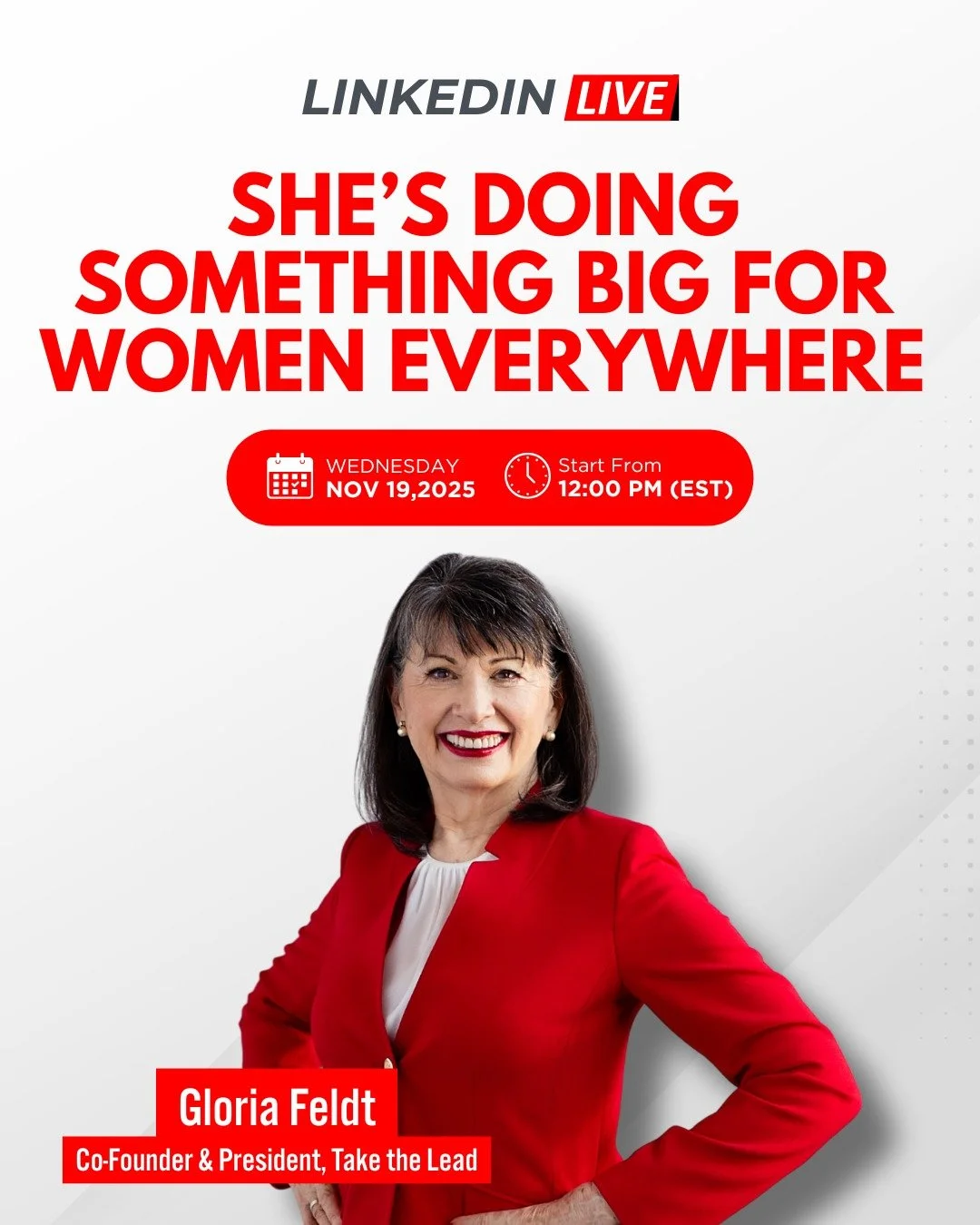 Tomorrow, it happens. ❄️💙

Gloria is about to take on something bold, something that challenges her, excites her, and inspires everyone watching. And you can be part of this journey.

Impact: 5,000 women trained. Help fund the next 10. Every $500 gi