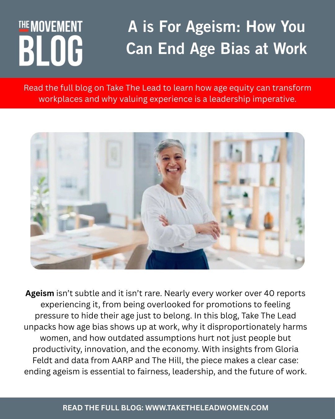 Ageism is one of the most widespread and least challenged forms of workplace bias. Nearly every worker over 40 has felt it, and women bear the greatest cost. Ending age bias isn&rsquo;t just about fairness. It&rsquo;s about leadership, innovation, an