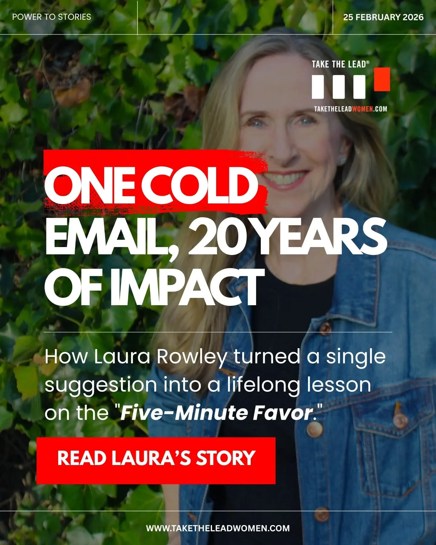 Nearly 20 years ago, Laura Rowley received a cold email with a single suggestion and a website link. That one small lead didn't just solve a problem&mdash;it sparked a career-long realization about the power of small acts.

In our latest Power To Cha