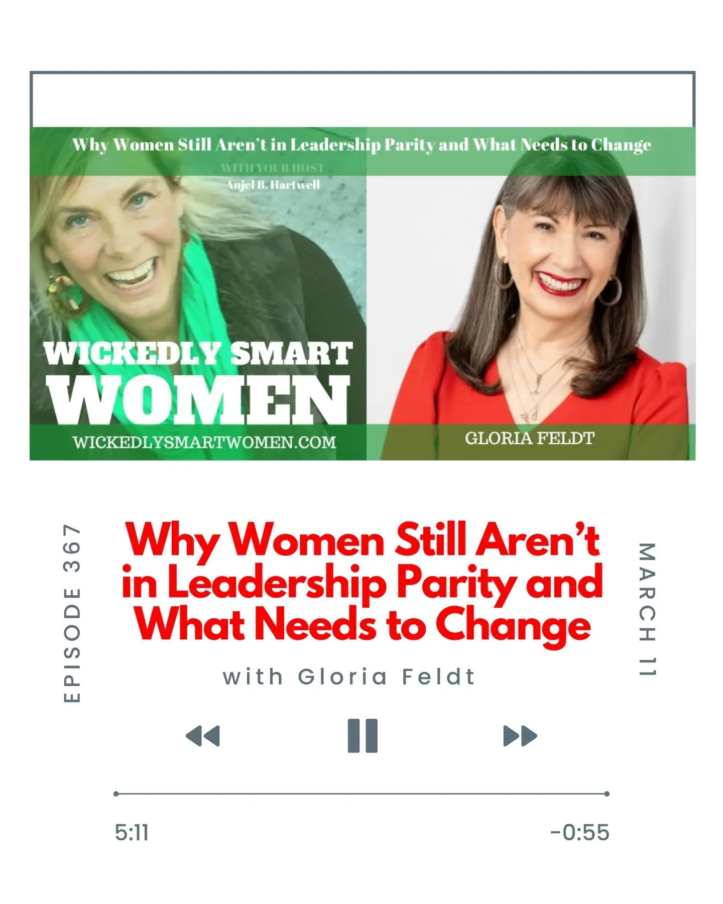 Why is the leadership gap still so wide? 🧐

In this episode of Wickedly Smart Women, @gloriafeldt joins host @anjelbhartwell to explain why the real barrier isn't a lack of ambition, but rather our historical relationship with power and money.

Glor