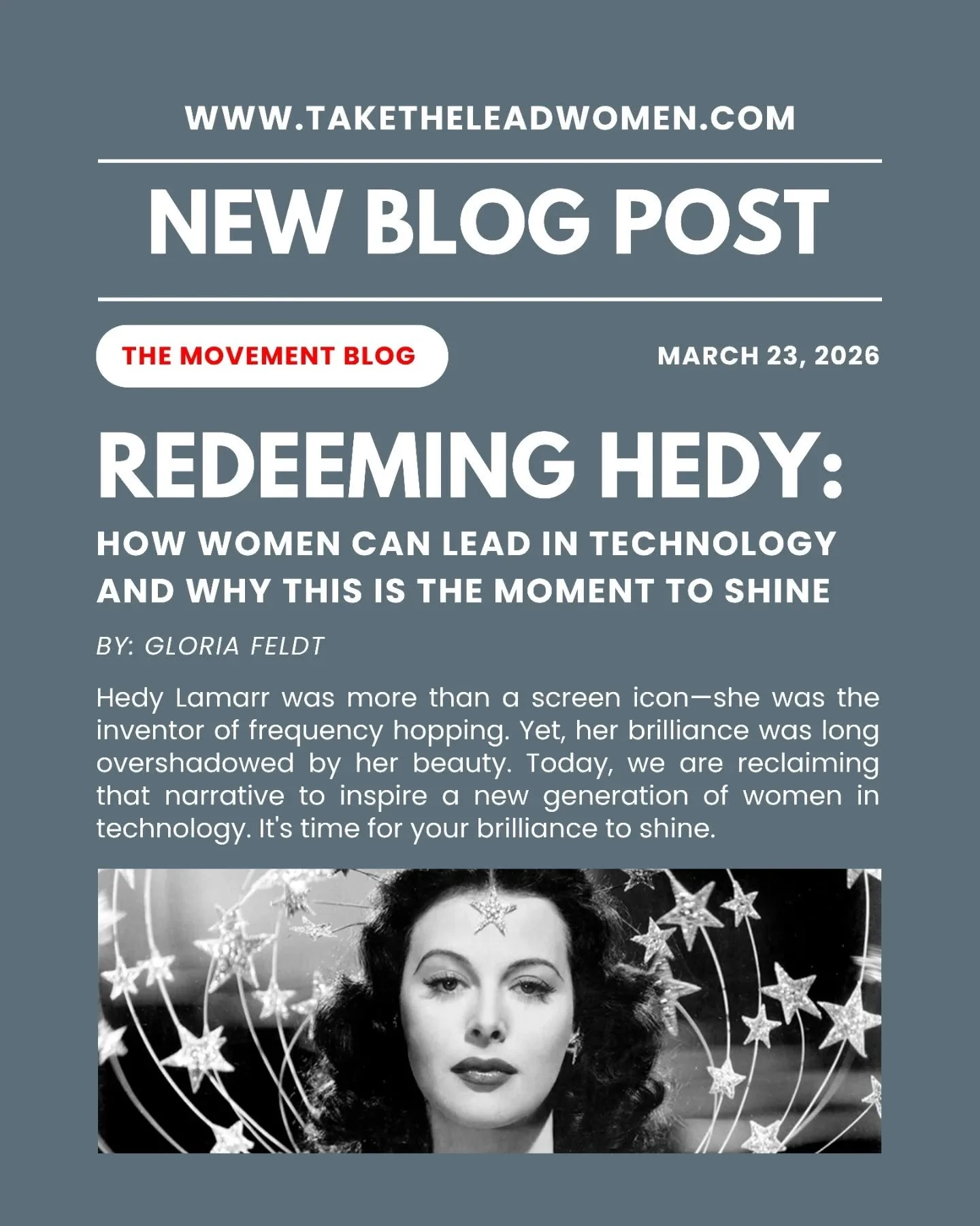 Beauty was her mask. Innovation was her legacy. 📡

Most know Hedy Lamarr as a Hollywood icon, but few know she co-invented the frequency-hopping technology that laid the groundwork for Wi-Fi, Bluetooth, and GPS. For decades, her brilliance was sidel