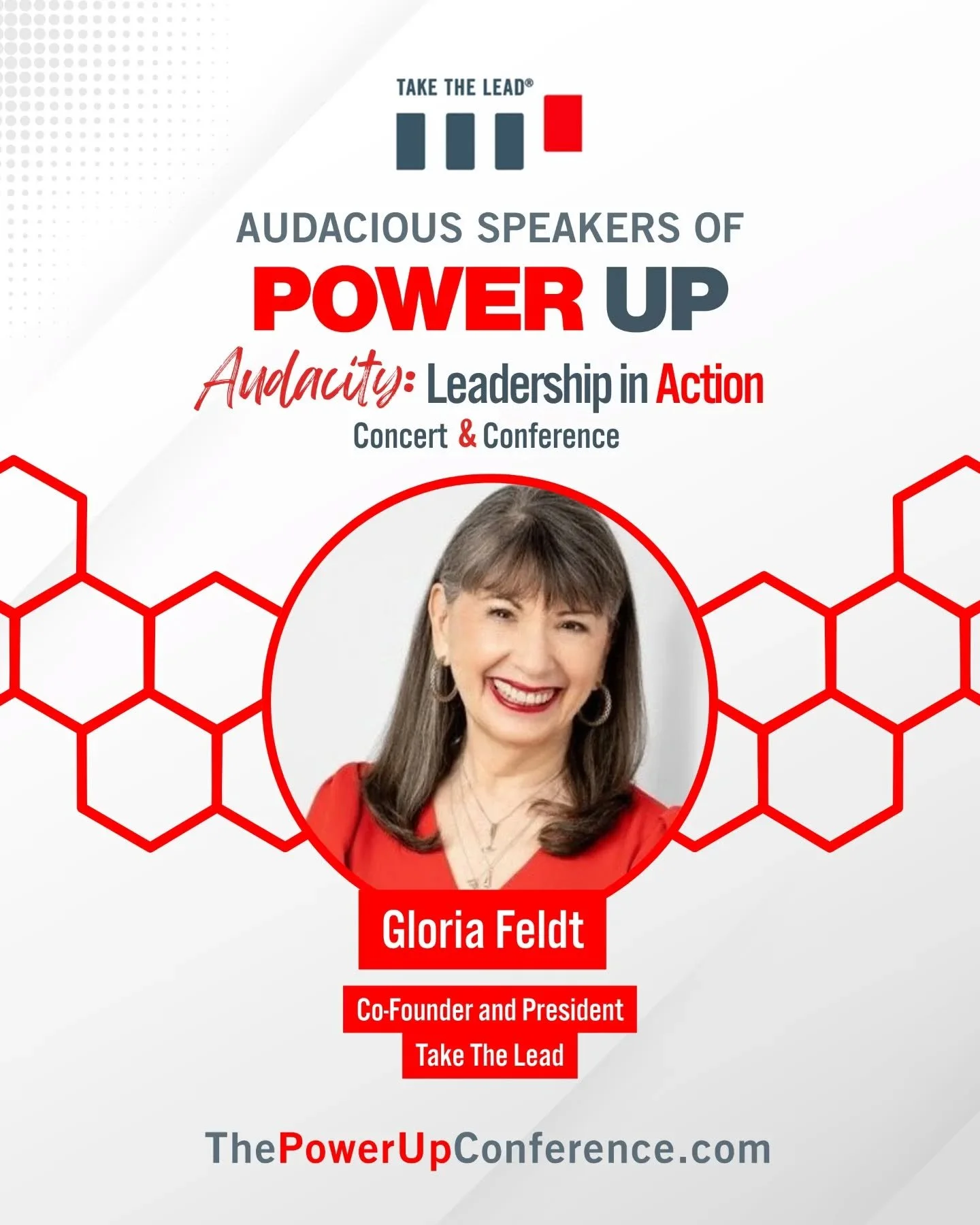 She didn't wait for permission. She built the table.

@gloriafeldt is the Co-Founder &amp; President of Take The Lead, global expert in women's leadership and DEI, bestselling author of five books, and Forbes 50 Over 50 honoree. Her latest: Intention